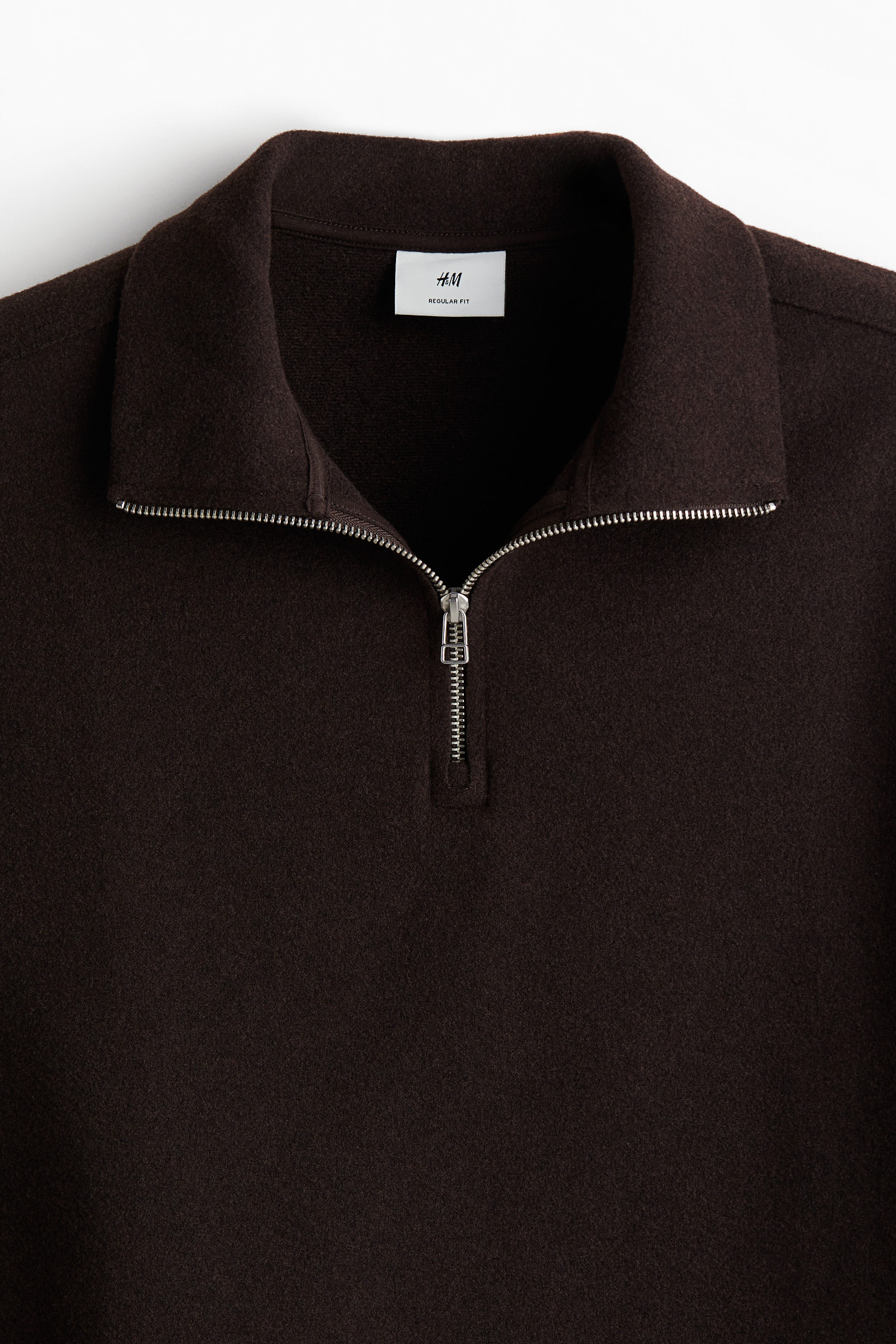 Regular Fit Zip-top turtleneck jumper