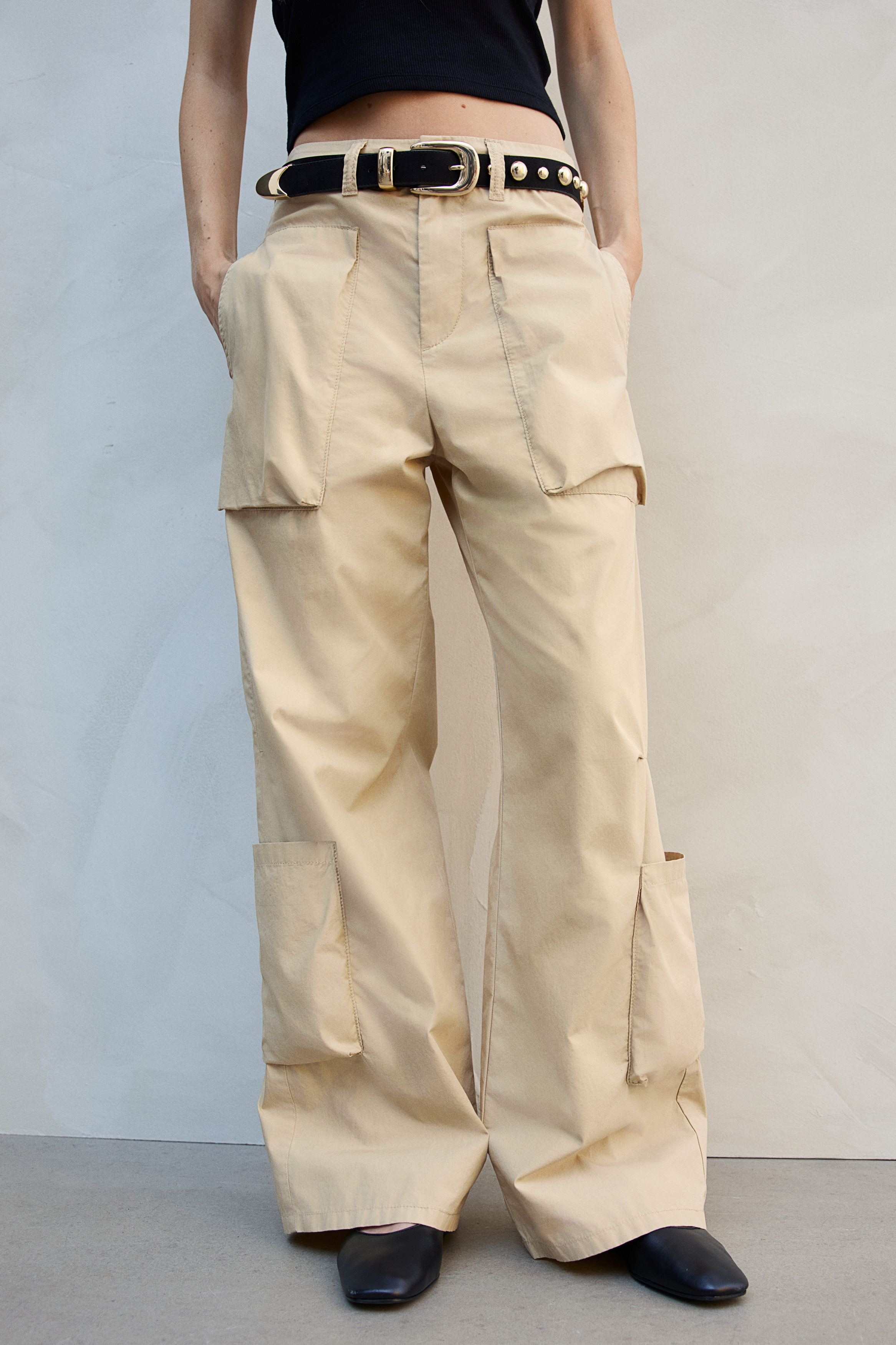 Cotton cargo trousers