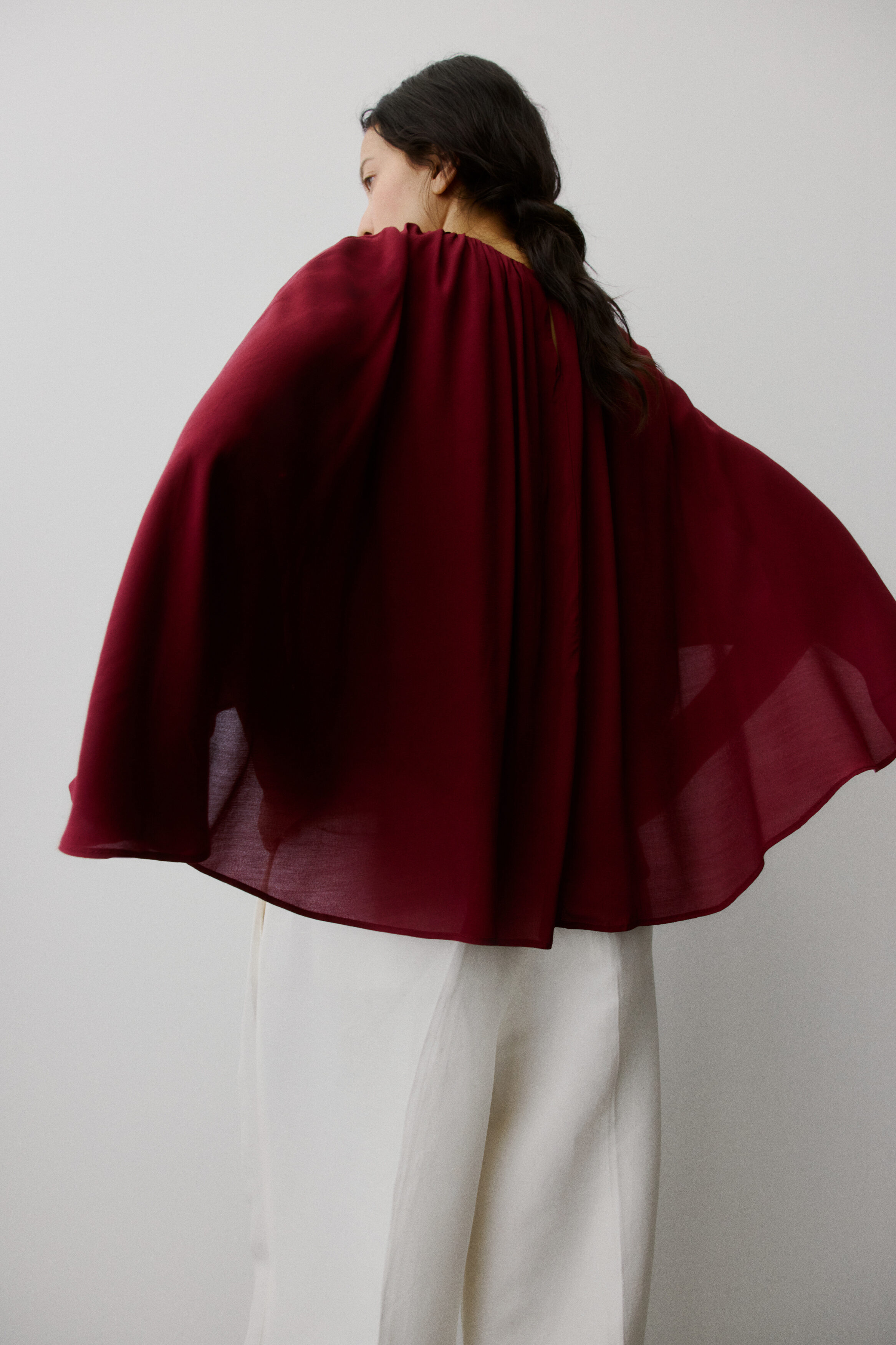 Cape blouse