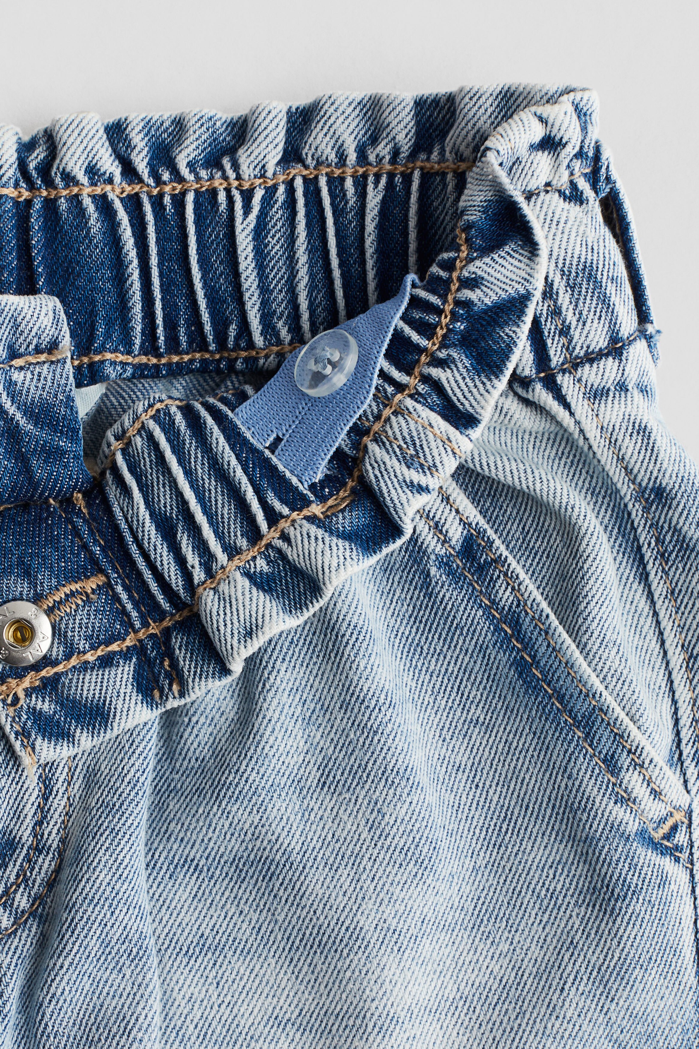 Wide Leg paper bag jeans