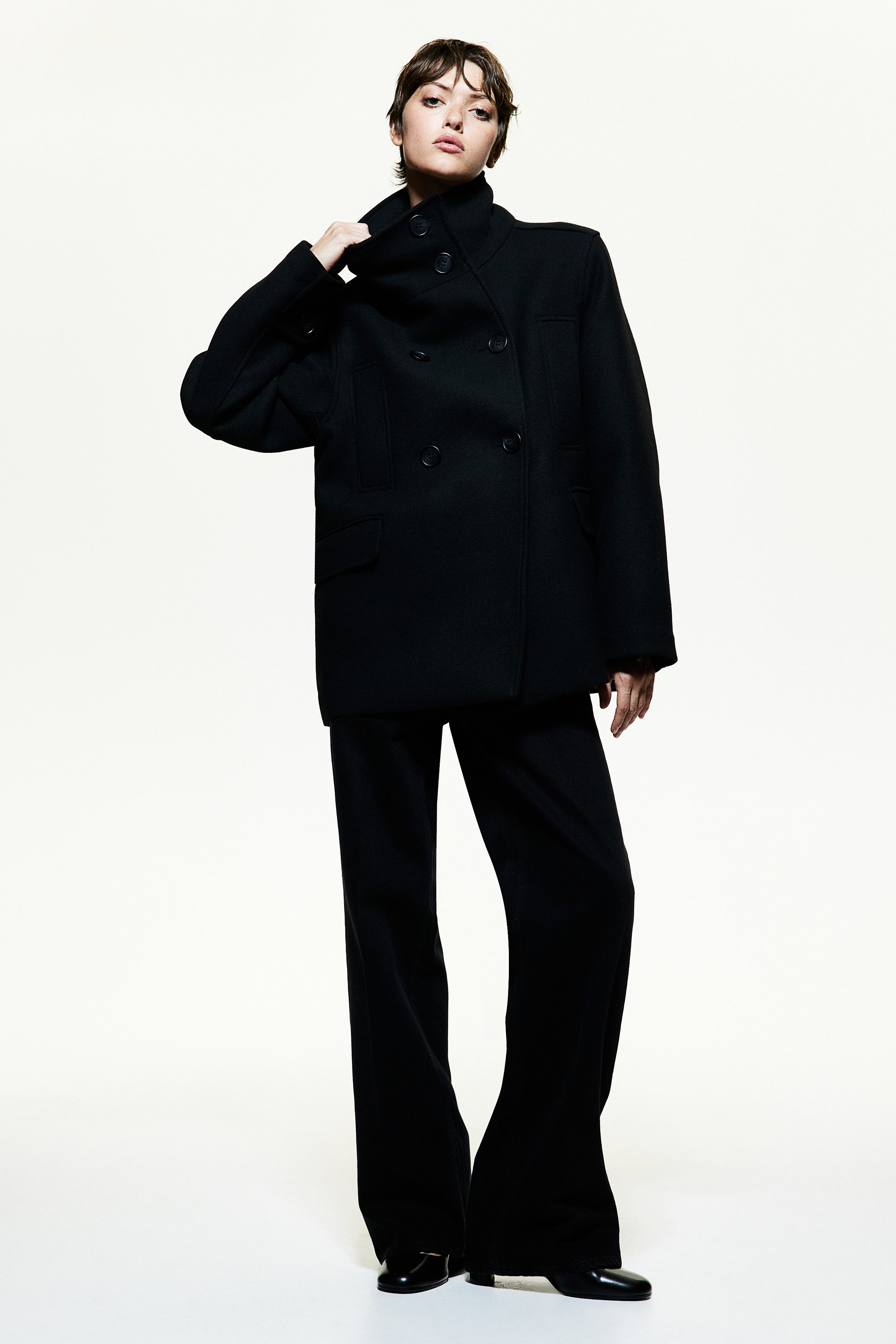 High-collar jacket