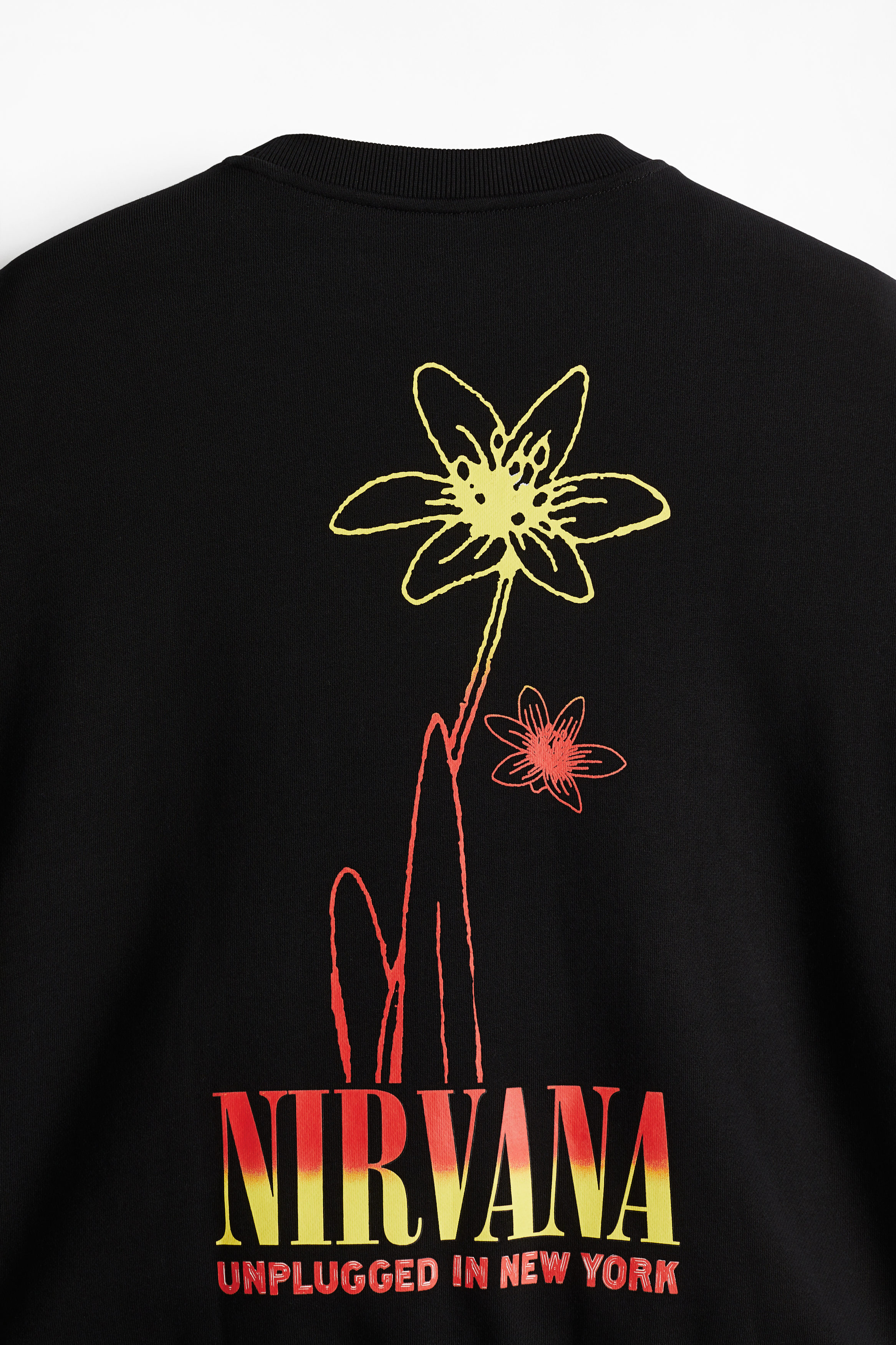 スウェット・トレーナー Luxury Street Wear vintage sweat black nirbana unisexual Oversized Fit Printed sweatshirt