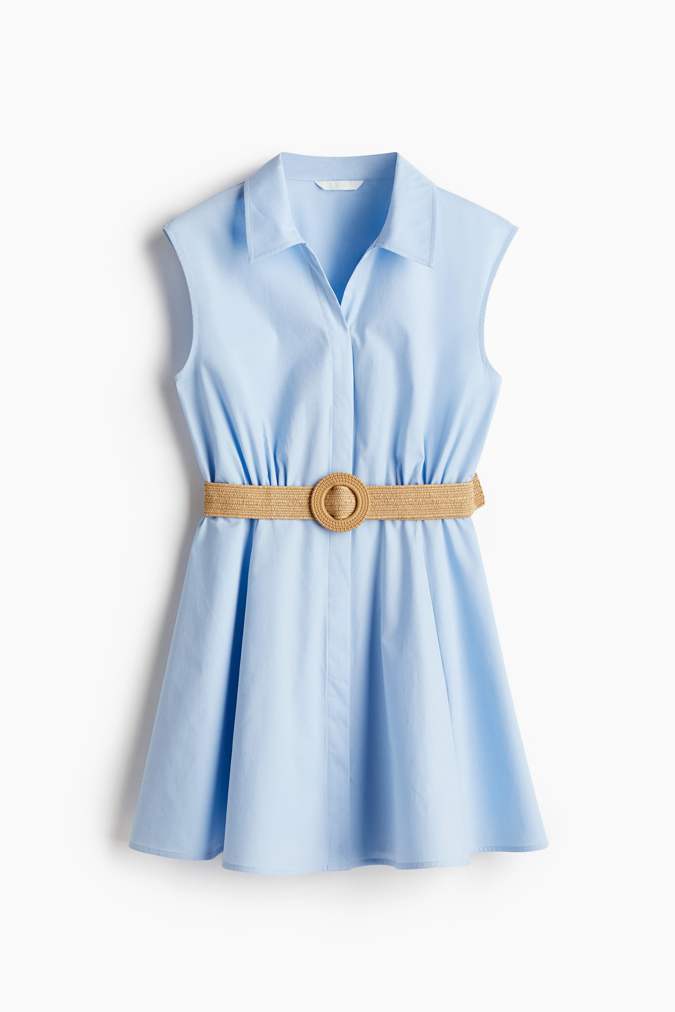 h&m belted shirt dress Women's Black Tie-Belt Shirt Dress
