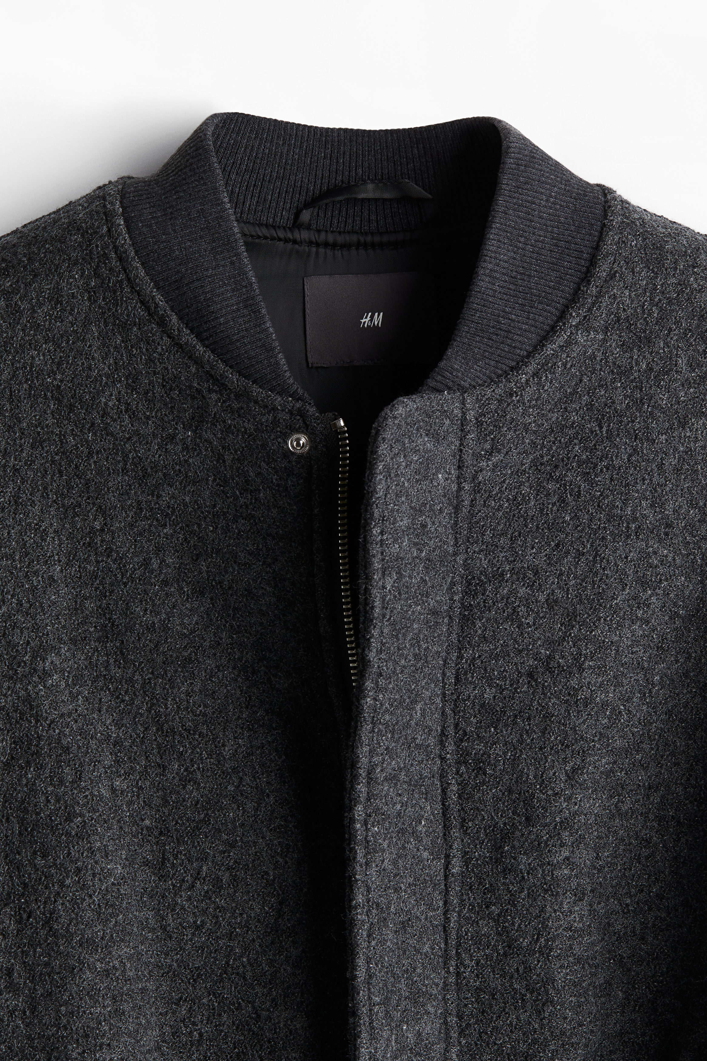 Regular Fit Wool-blend bomber jacket