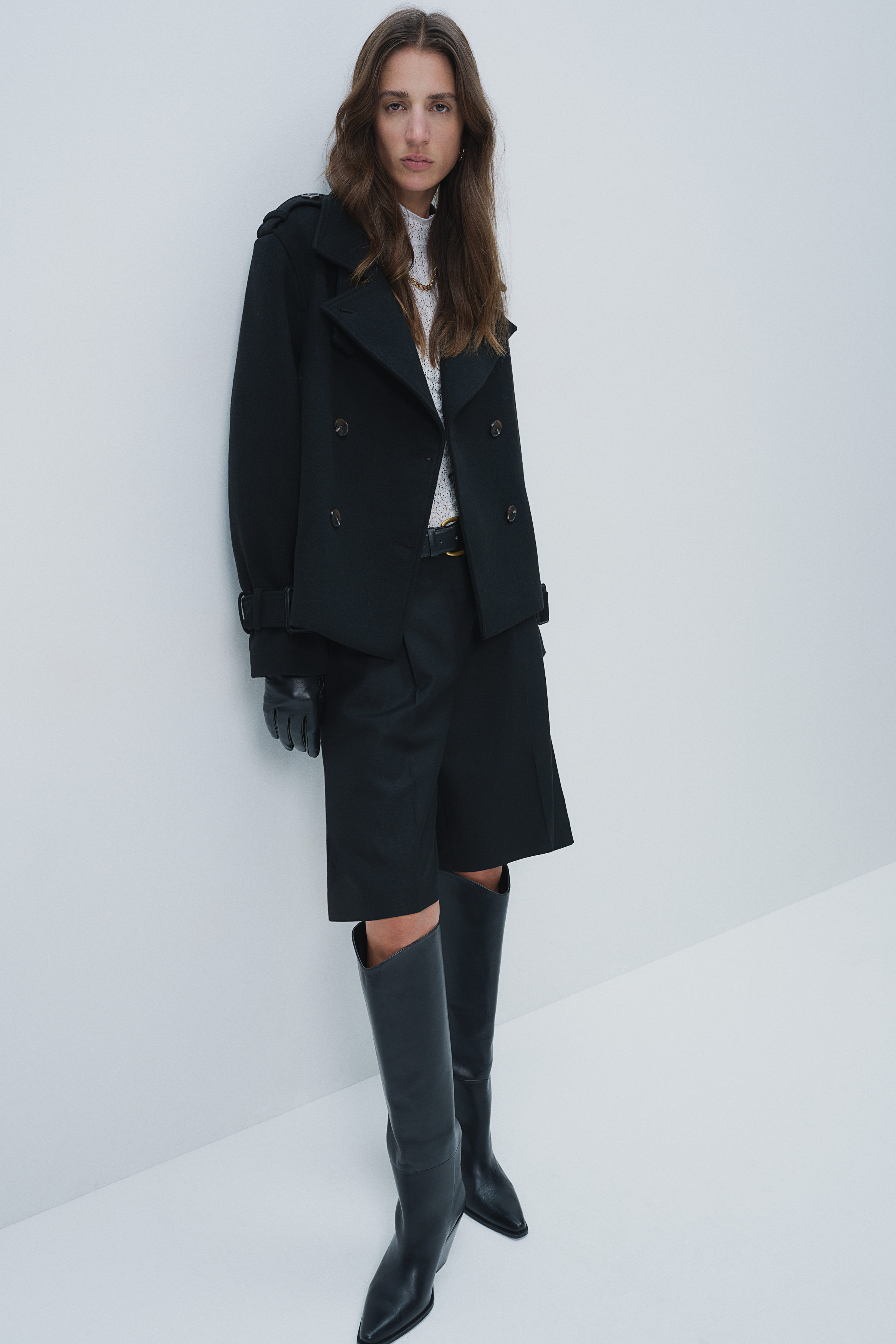 ★RECTO★WIDE FIT SHORT TRENCH COAT★6439★韓国★大人気★ ☆RECTO☆WIDE FIT SHORT TRENCH COAT☆6439☆韓国☆大人気☆