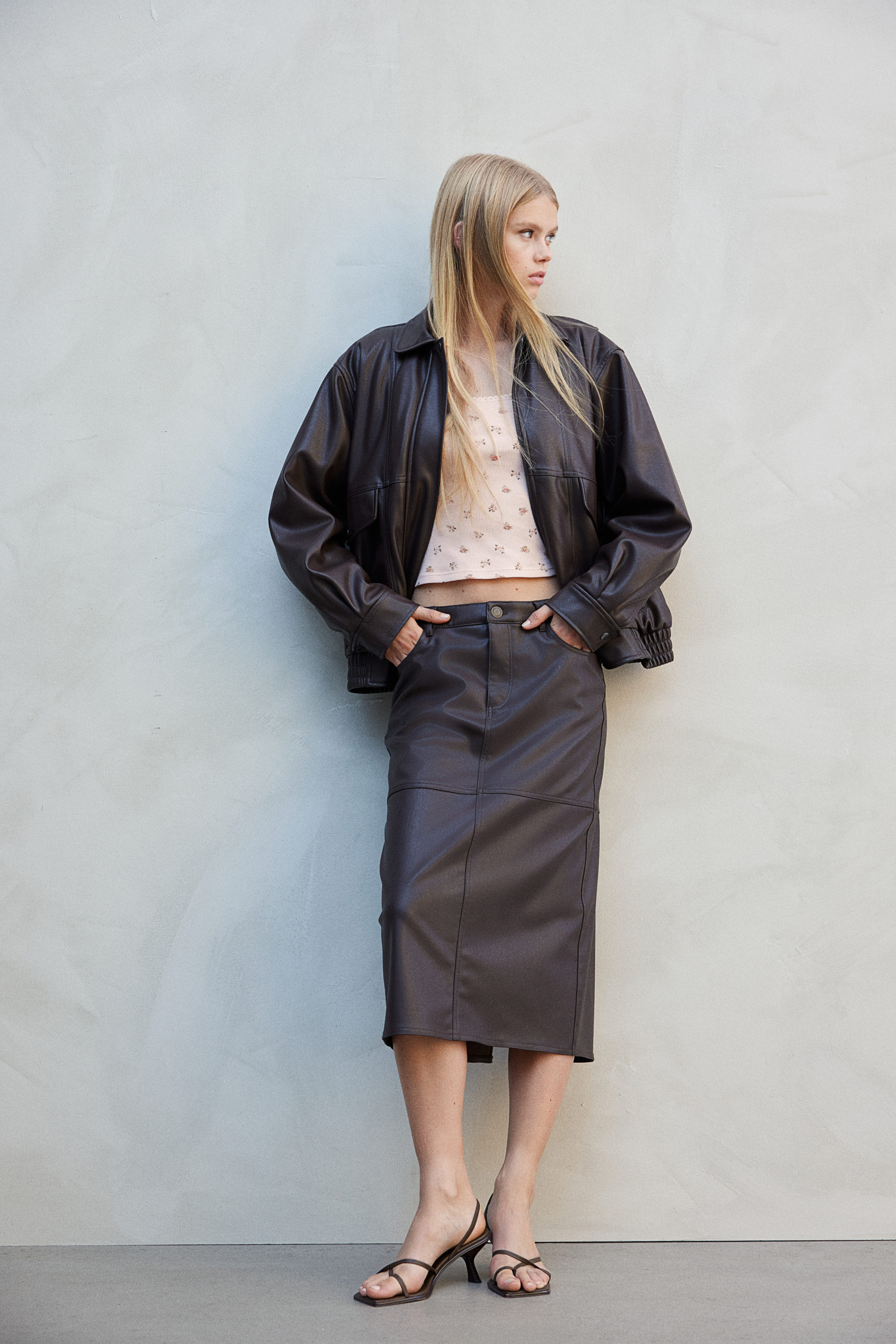 パンツ PRY Luxe-Cotton Sarouel Cropped Pants 1 Organic Stretch