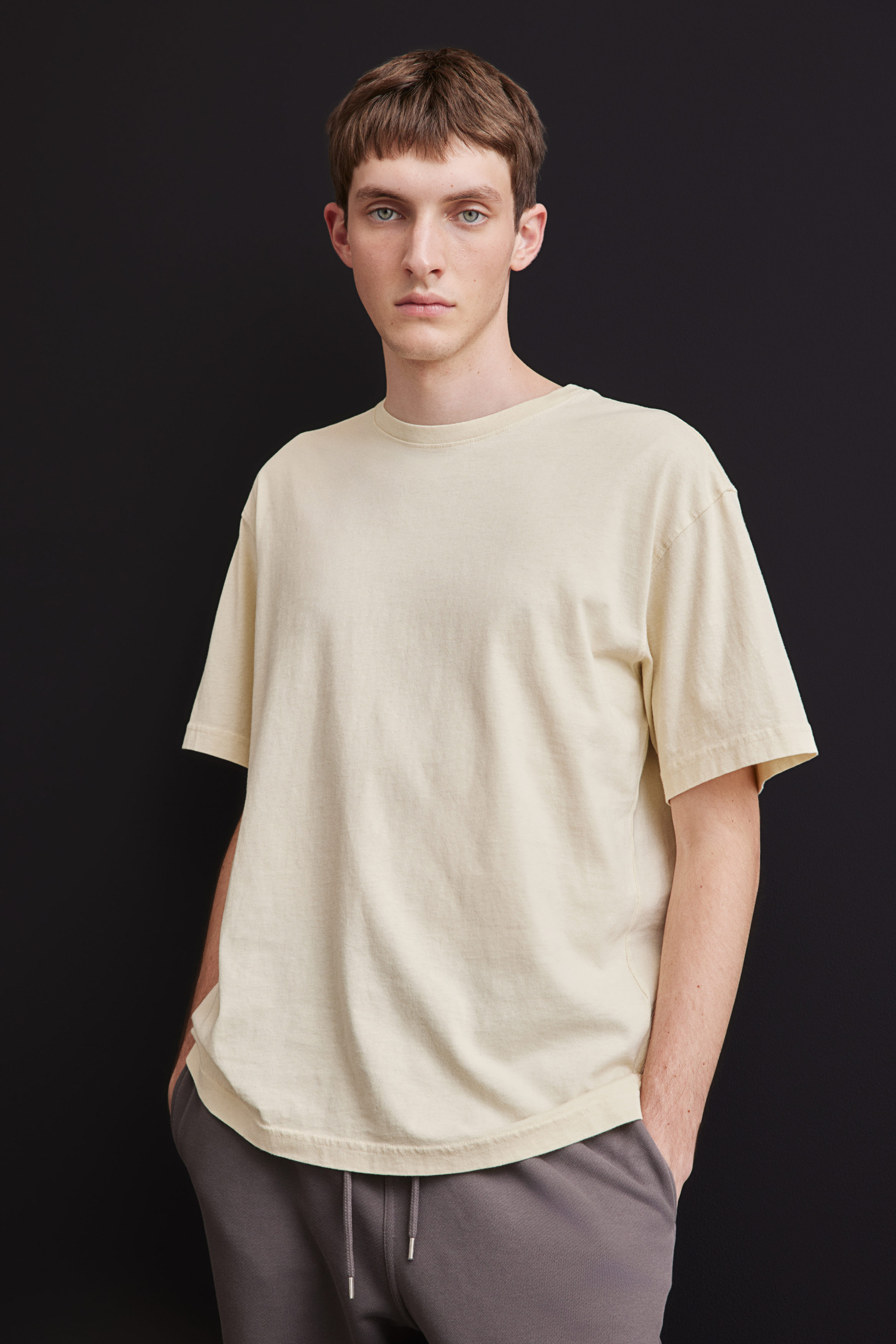 Tシャツ・カットソー NAMACHEKO Beige cotton t-shirt  (NS253200N12192060 SANDAL) Cotton T-Shirt - Dusty beige - Kids | H&M US