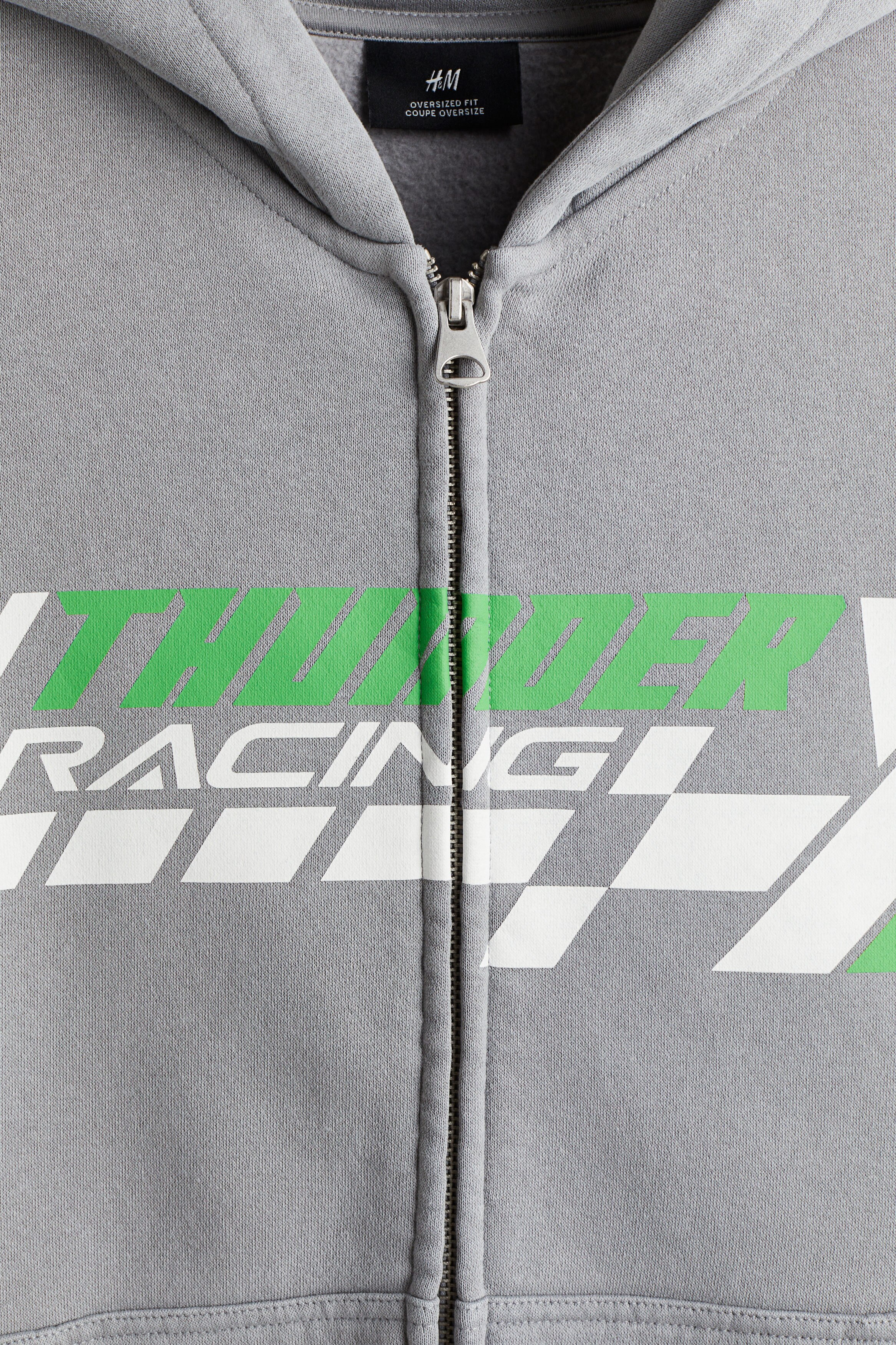 Oversized Fit Zip-through hoodie