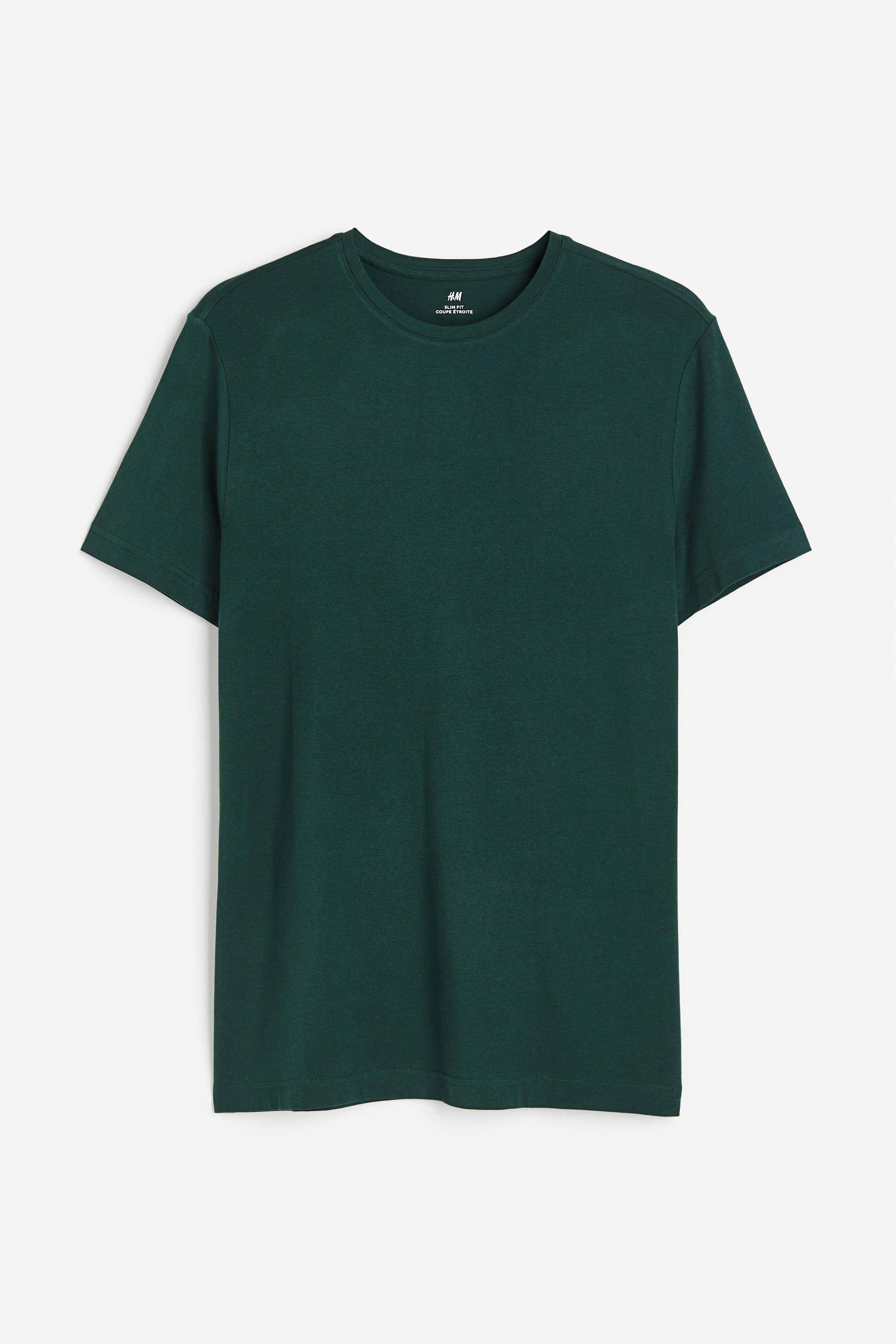 [WOOALONG]★Signature jersey half neck slim T-shirt MUSINSA | WOOALONG Signature jersey half neck slim T-shirt
