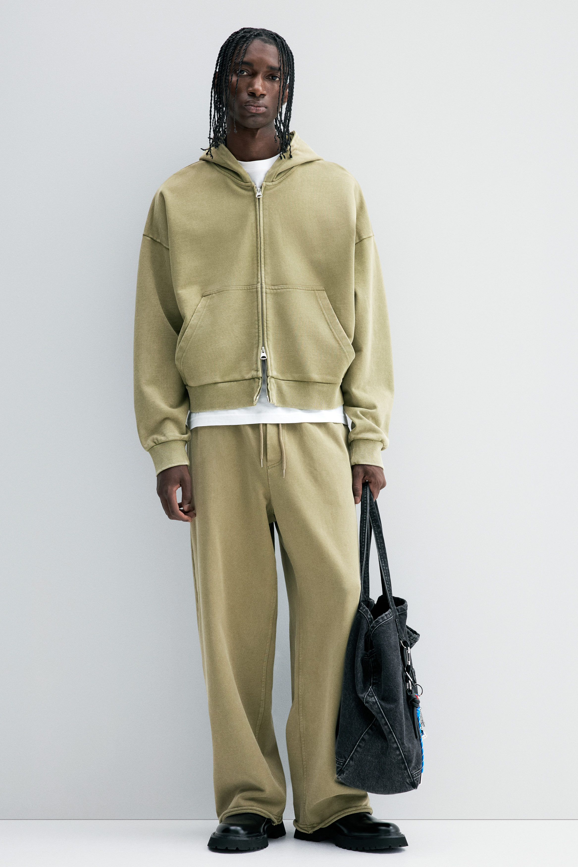 Oversized Fit Zip-through hoodie