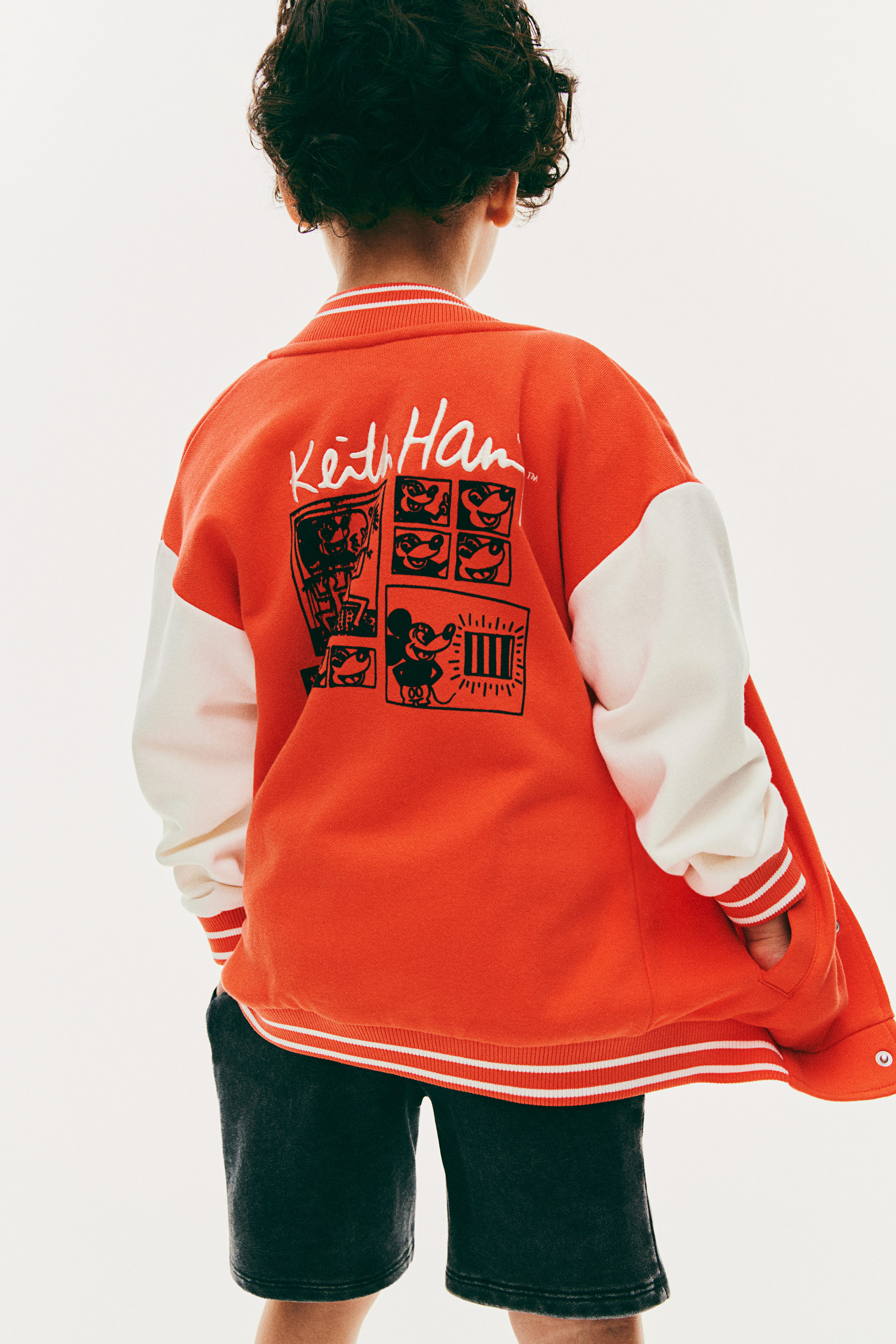 Oversized baseball jacket