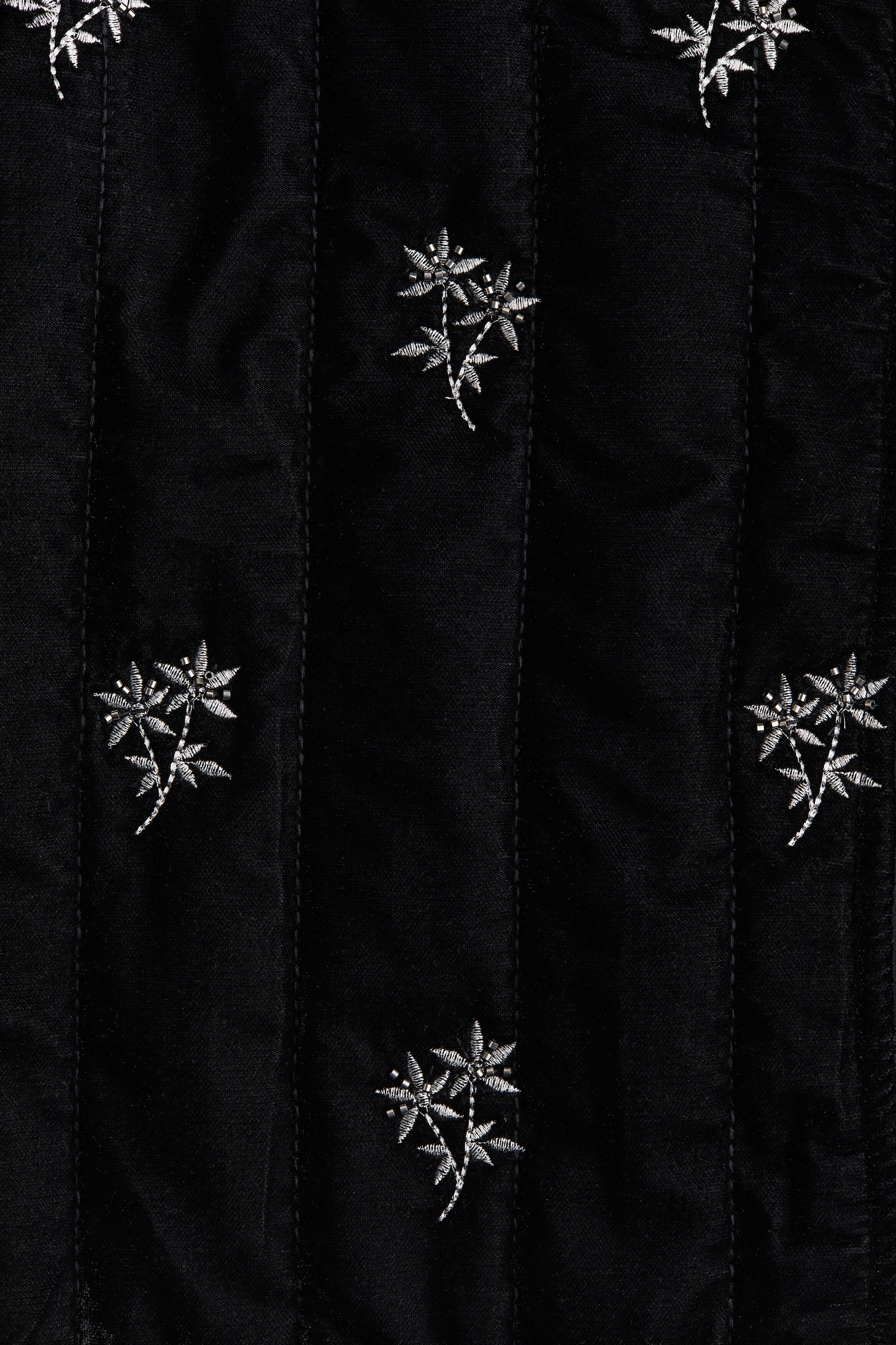 Embroidered velvet jacket