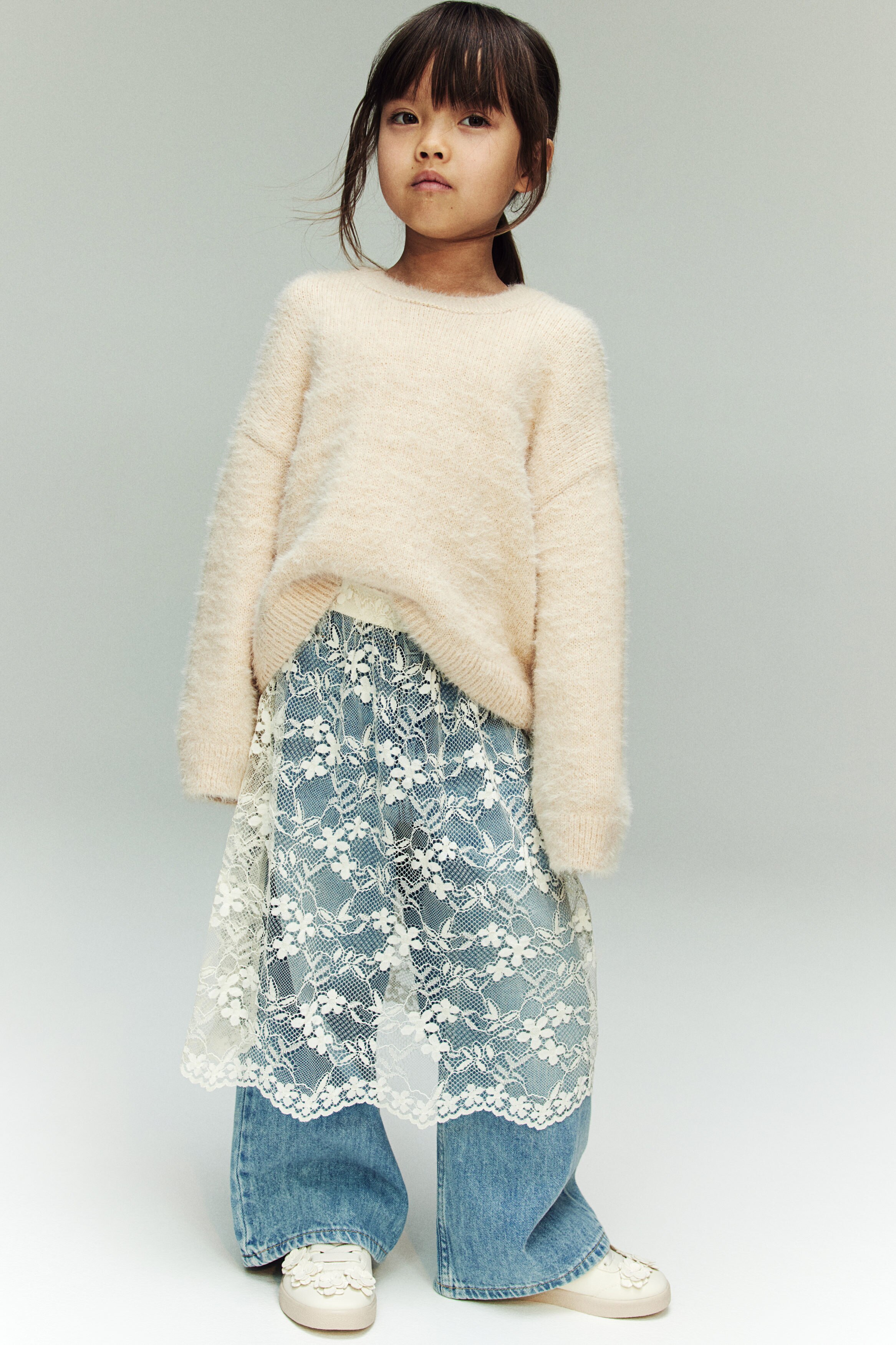 【INCHANT ME】Rookie Brush Lace Long Skirt Long lace skirt - Women | MANGO Romania