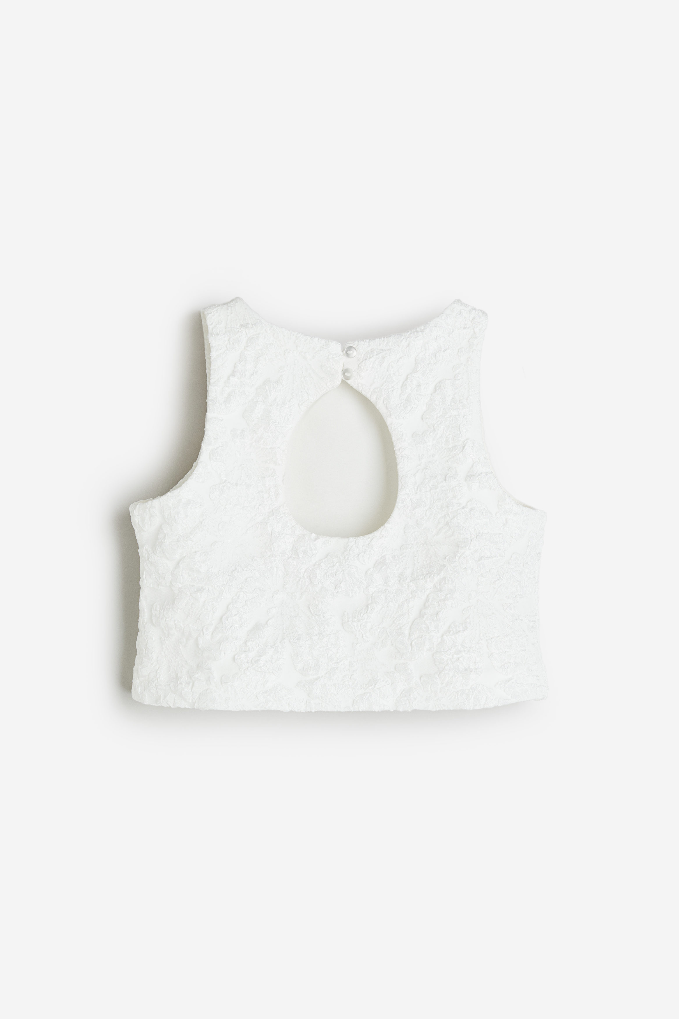 トップス Eyelet Jersey Jacquard Top - white ASOS DESIGN tie side swing top in eyelet in white | ASOS