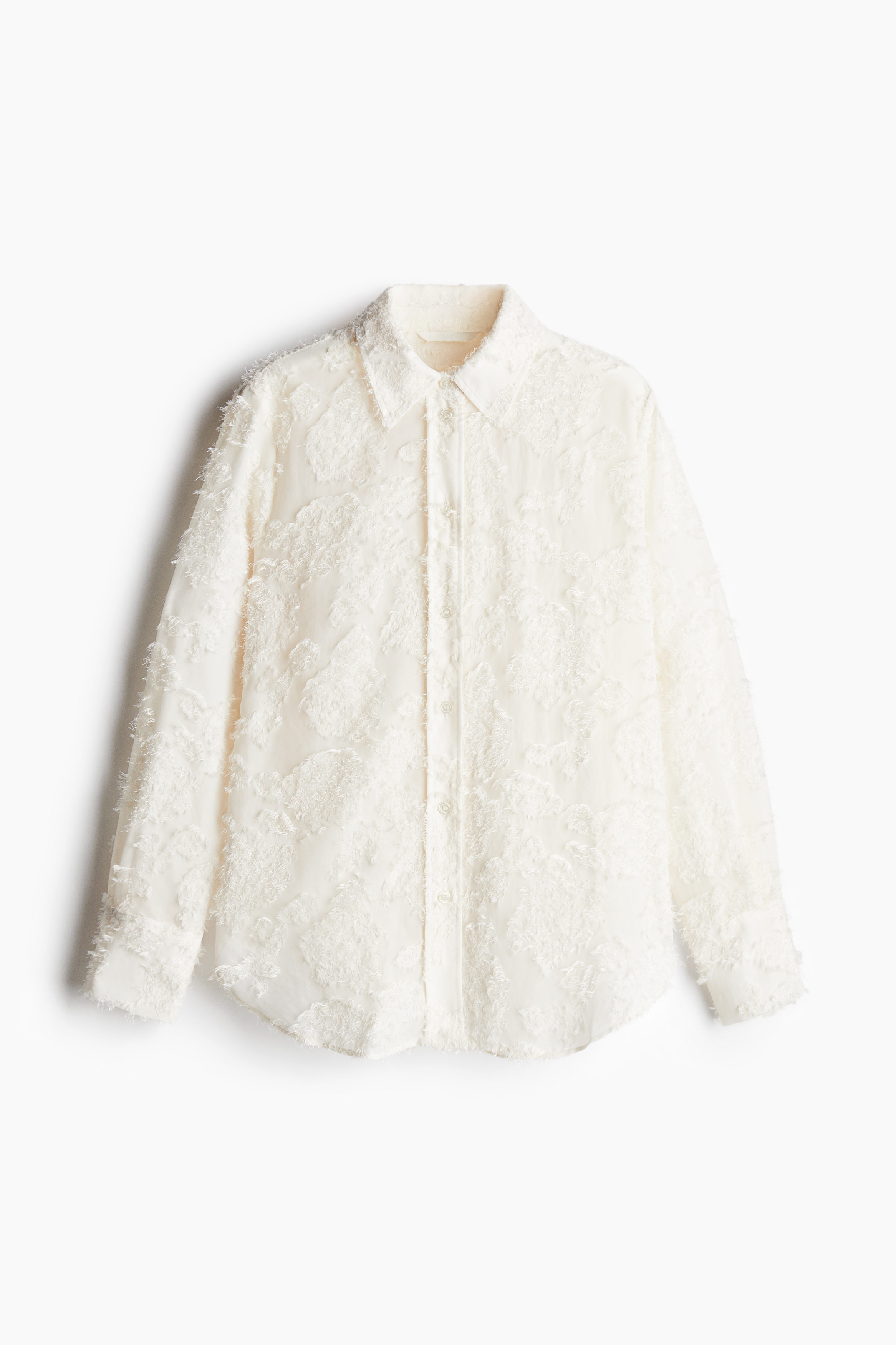 Textured-weave shirt