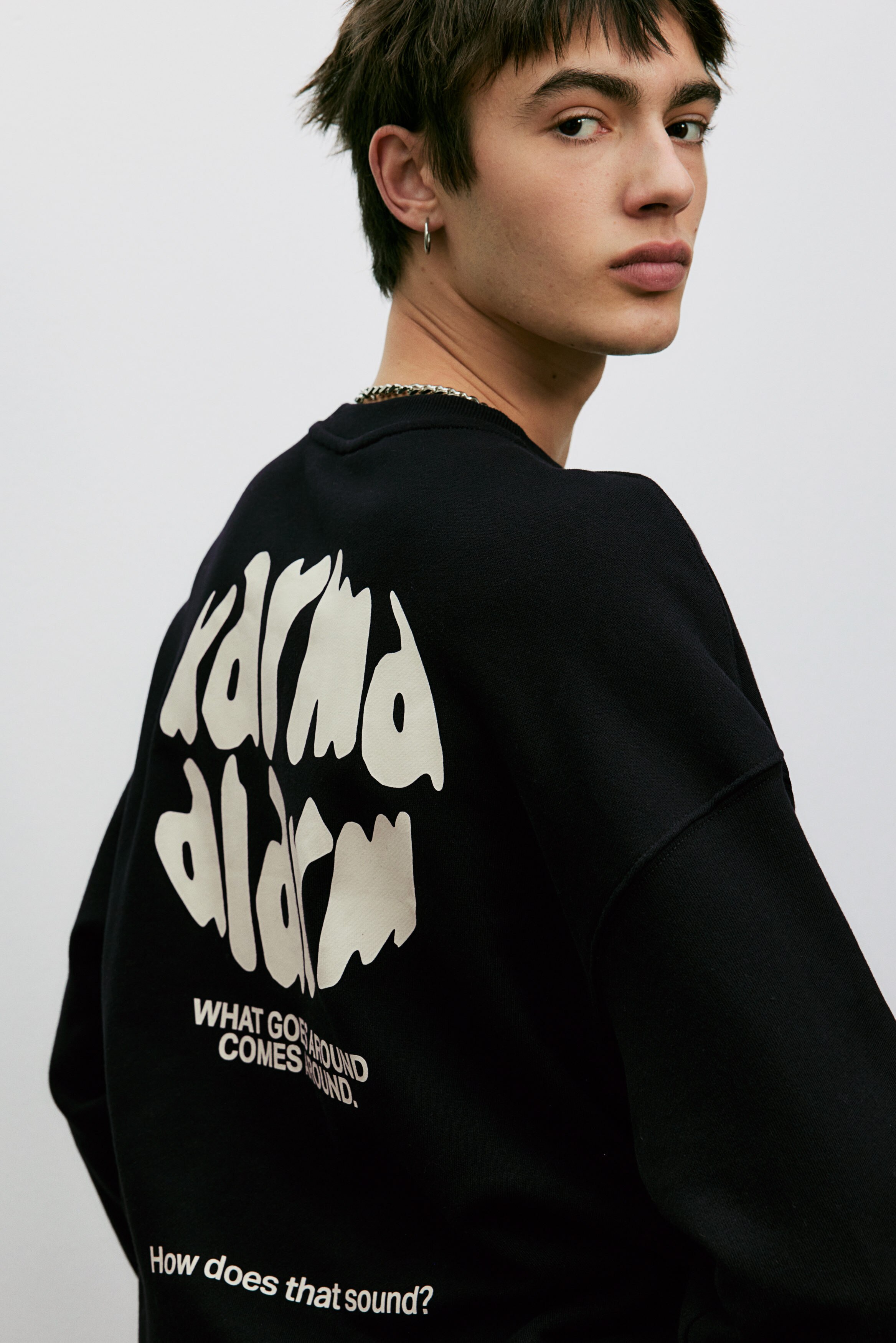 Oversized Fit Printed sweatshirt