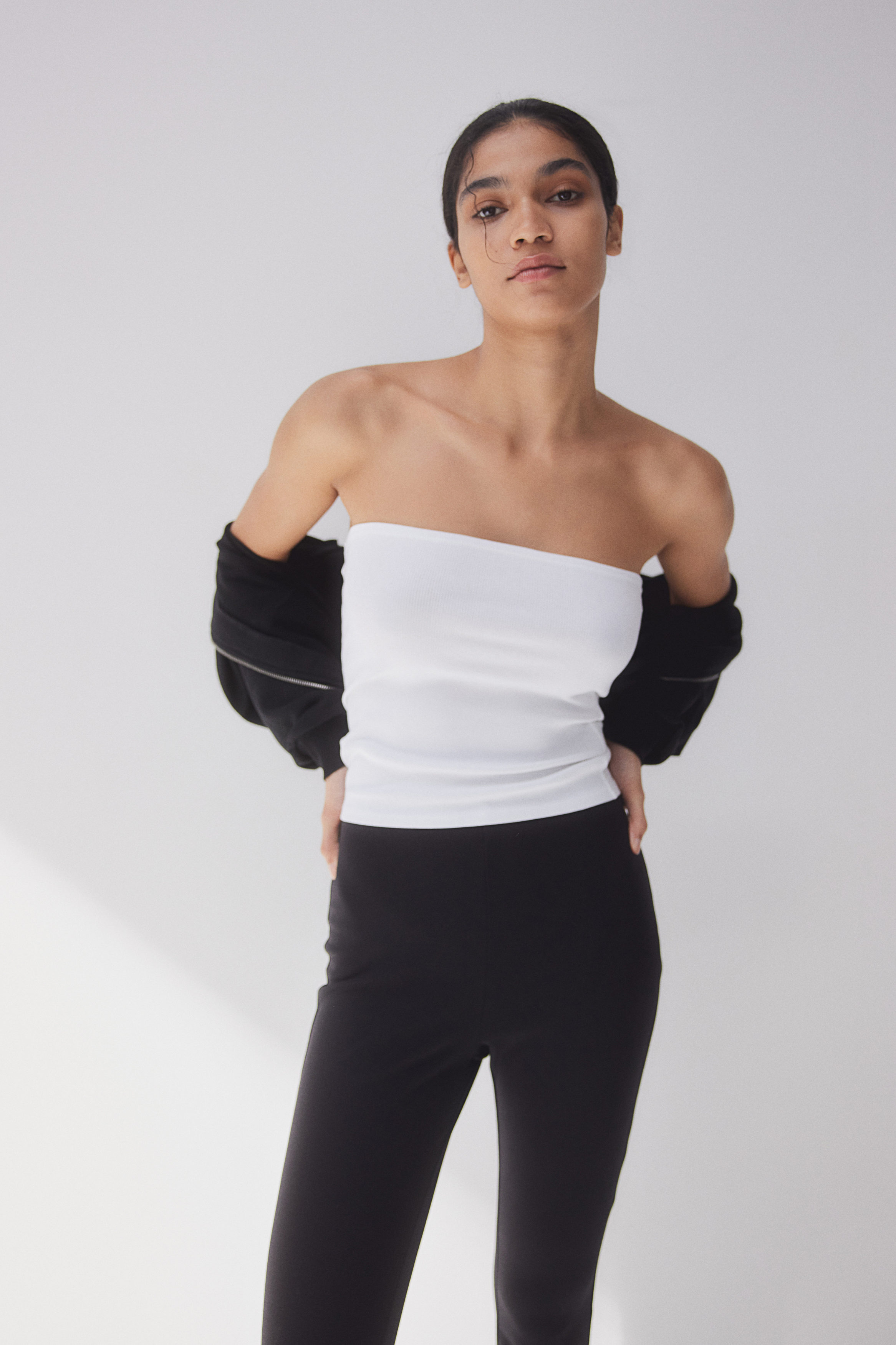 Ribbed tube top