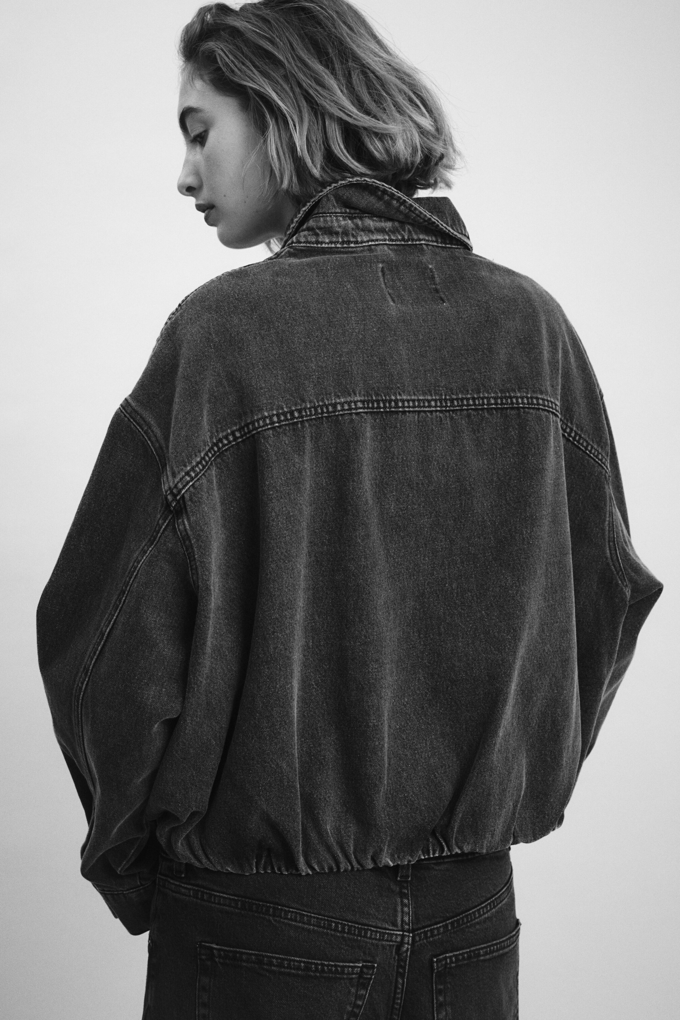 Oversized denim jacket