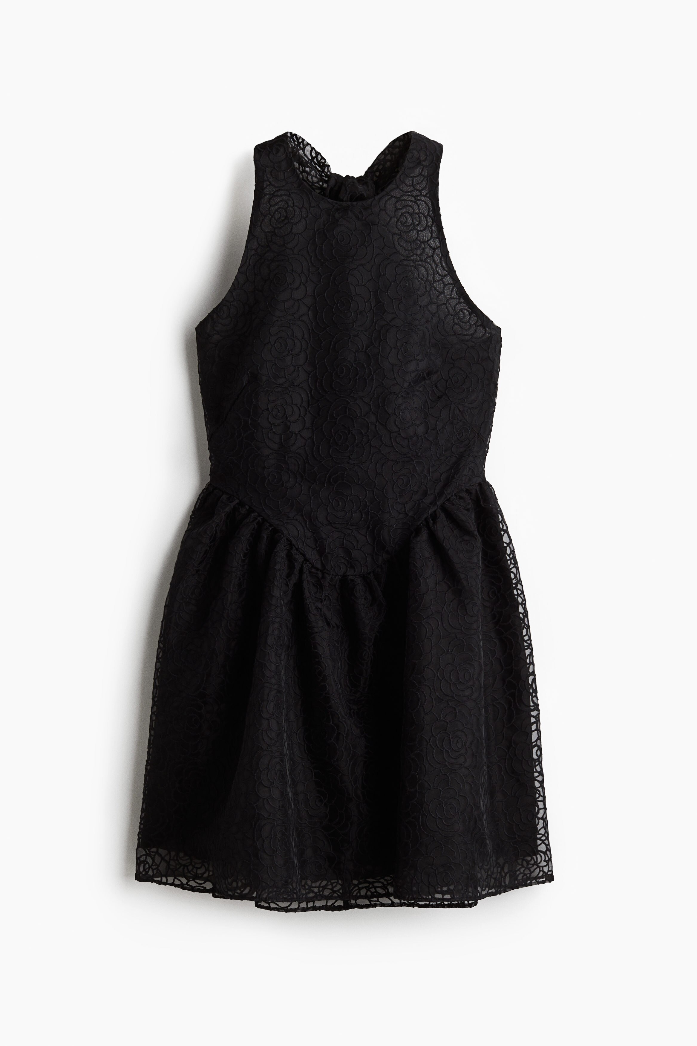 Embroidered halterneck dress Embroidered halterneck dress