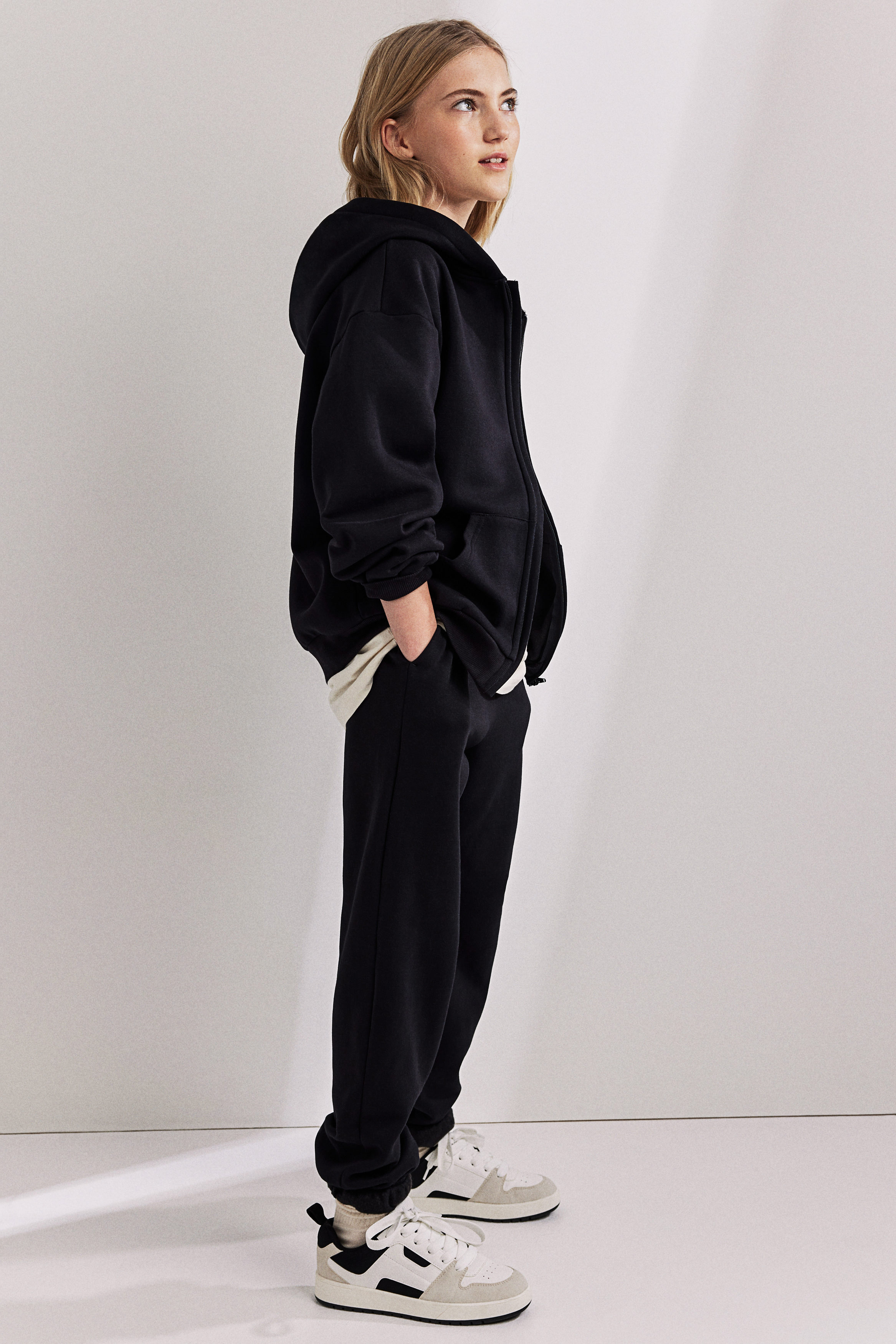 Oversized zip-through hoodie