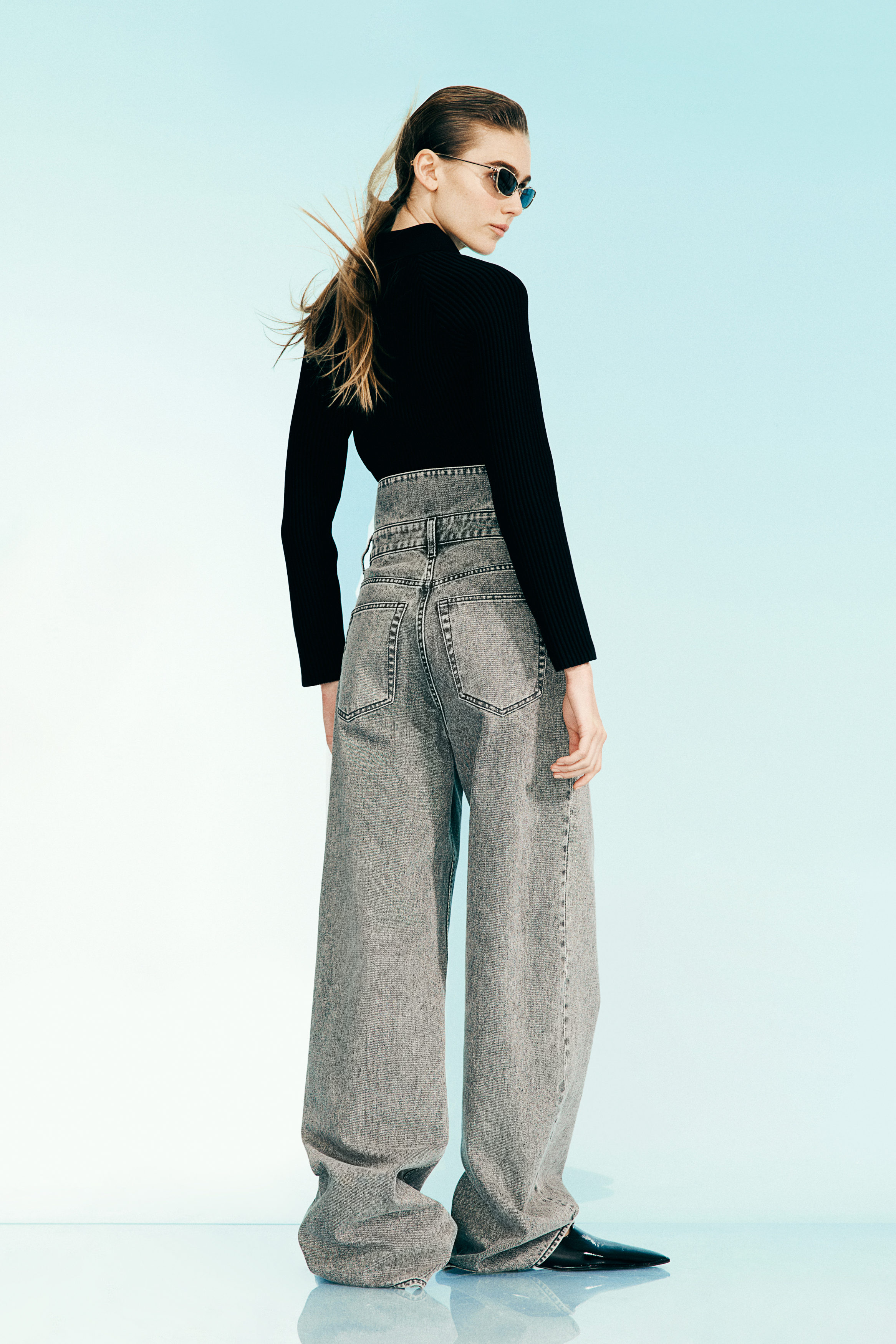 ドゥーズィエムクラス　Rib knit PT リブニットパンツ　34 ネイビー セール】リブニットパンツ（デニムパンツ）｜GAB GAB（ガブガブ