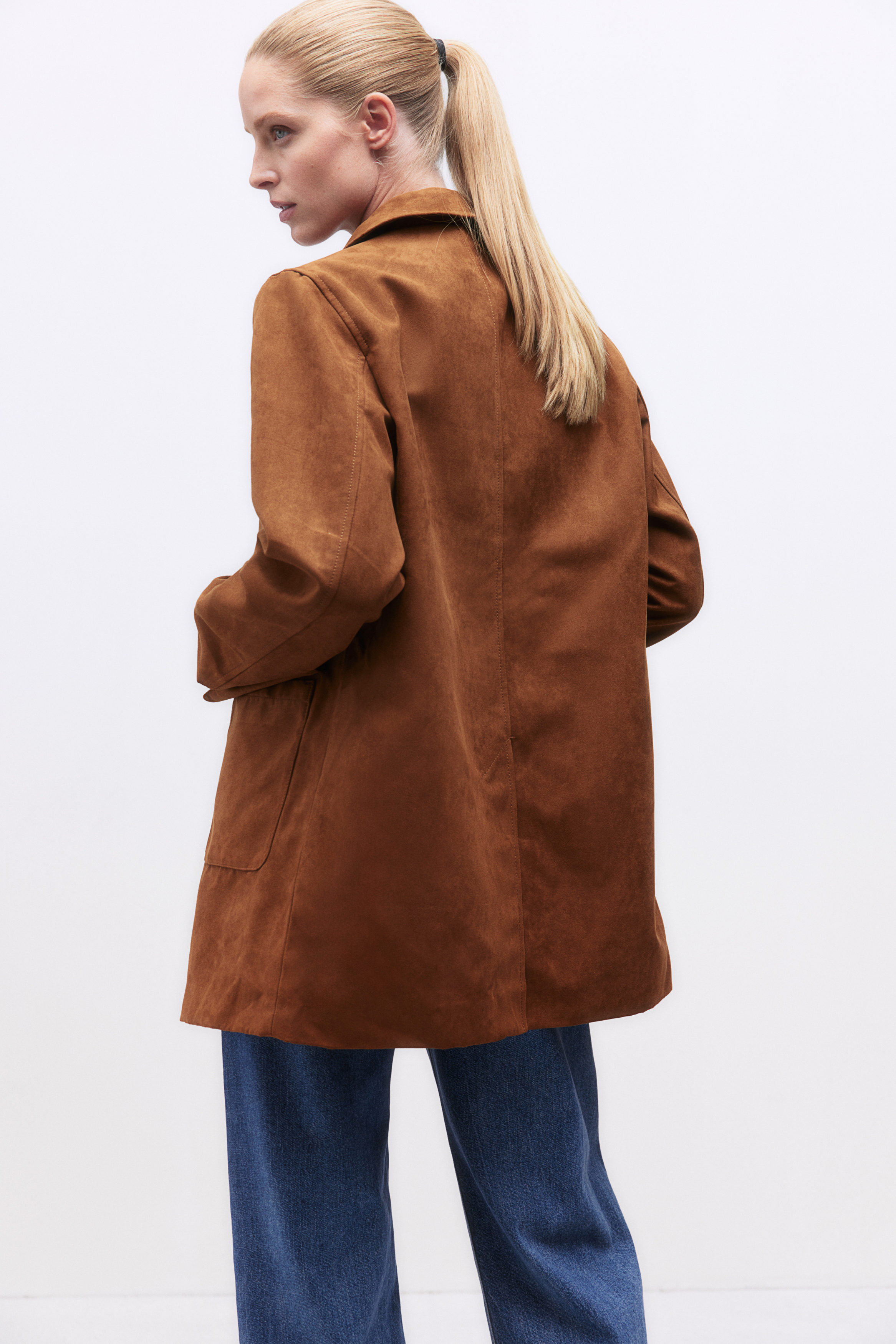  スエード ジャケット napped car coat Napped car coat