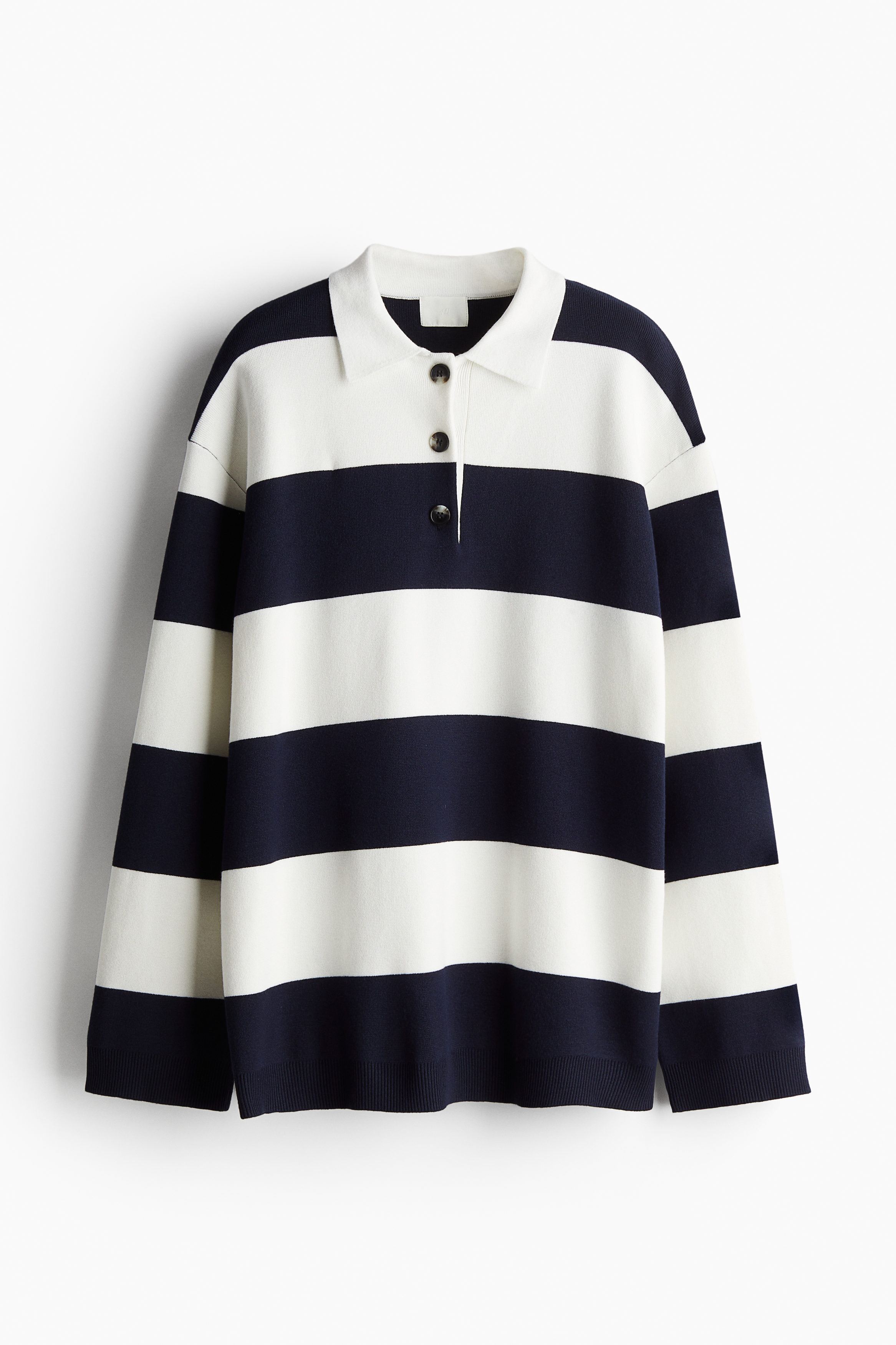 fine knit polo jumper