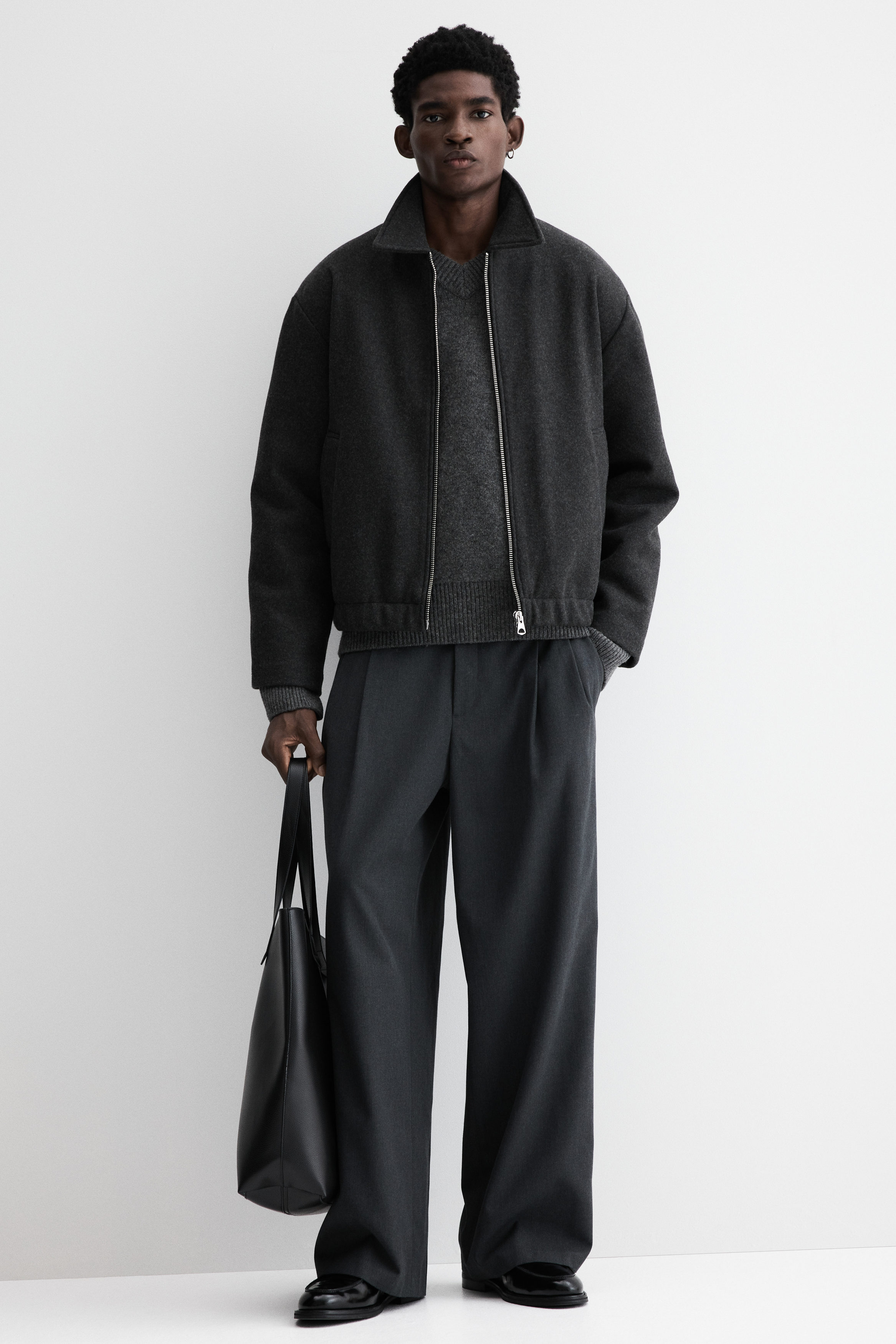 Regular Fit Felted shacket