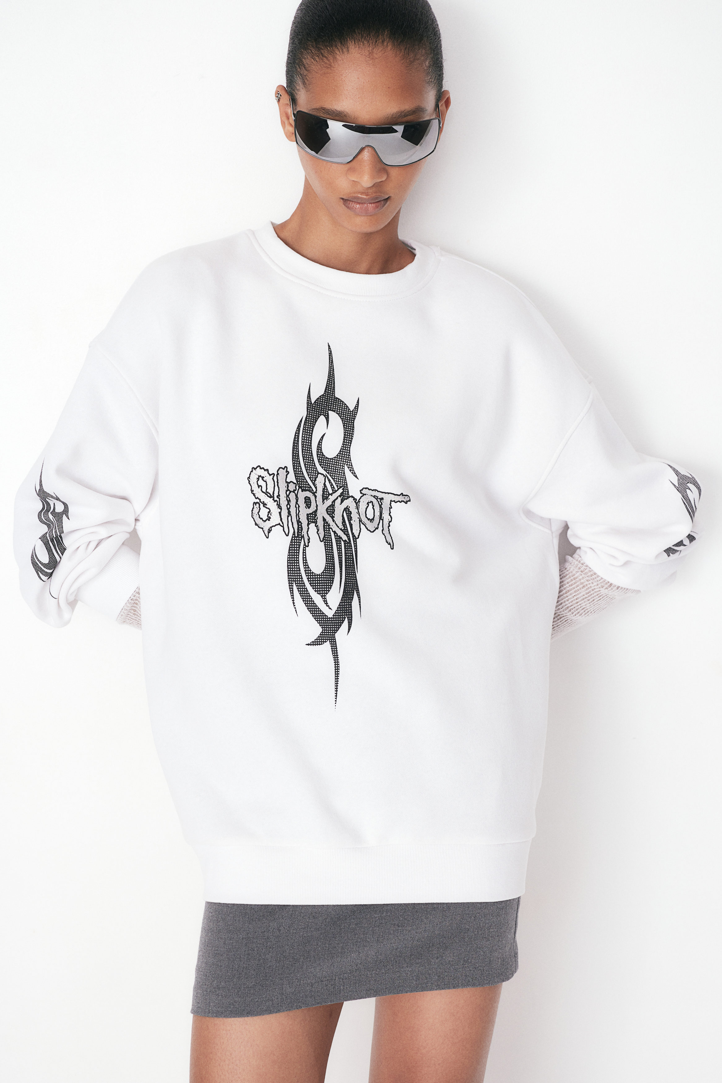 Oversized Printed Sweatshirt