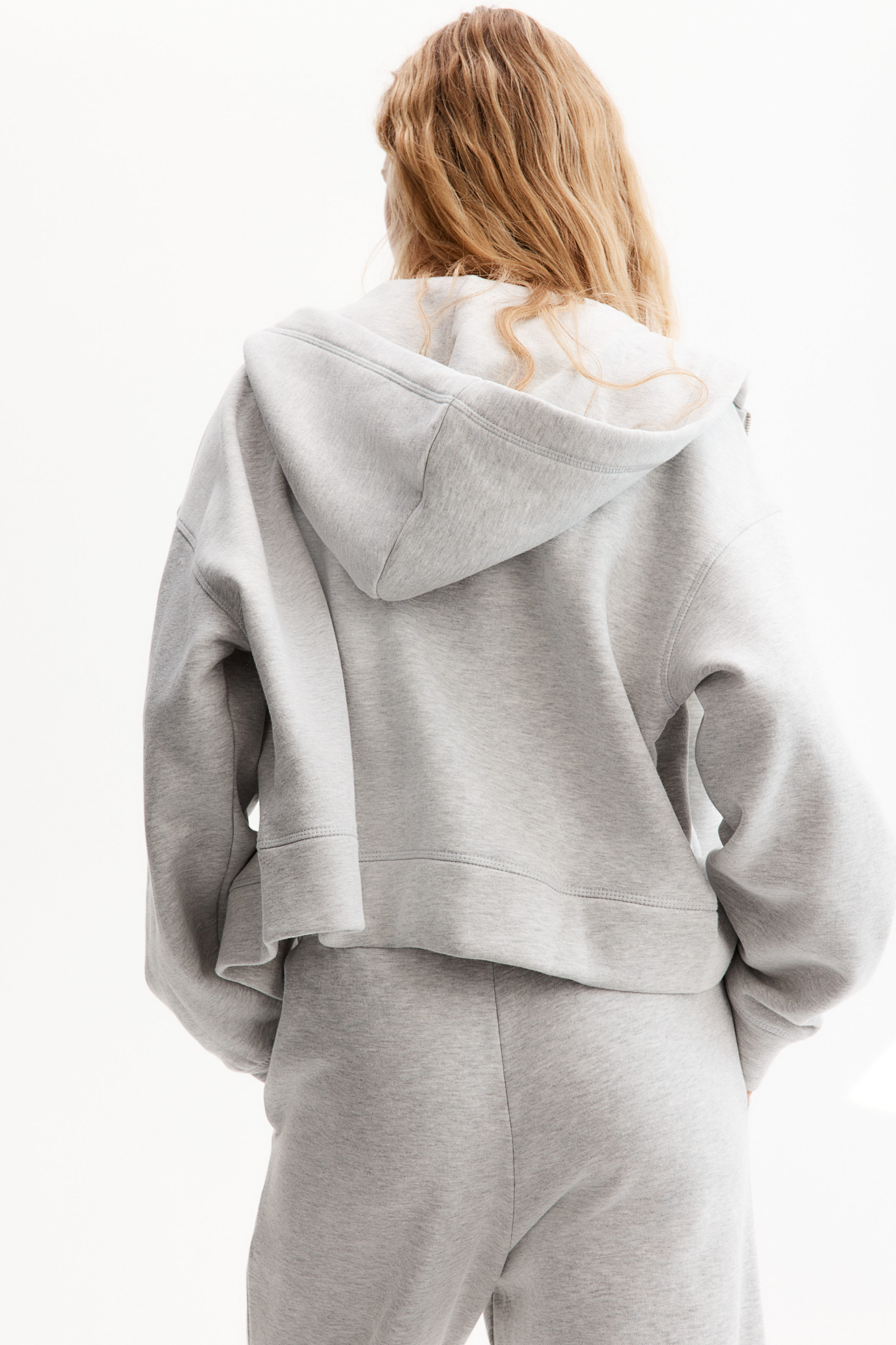 Oversized zip-through hoodie
