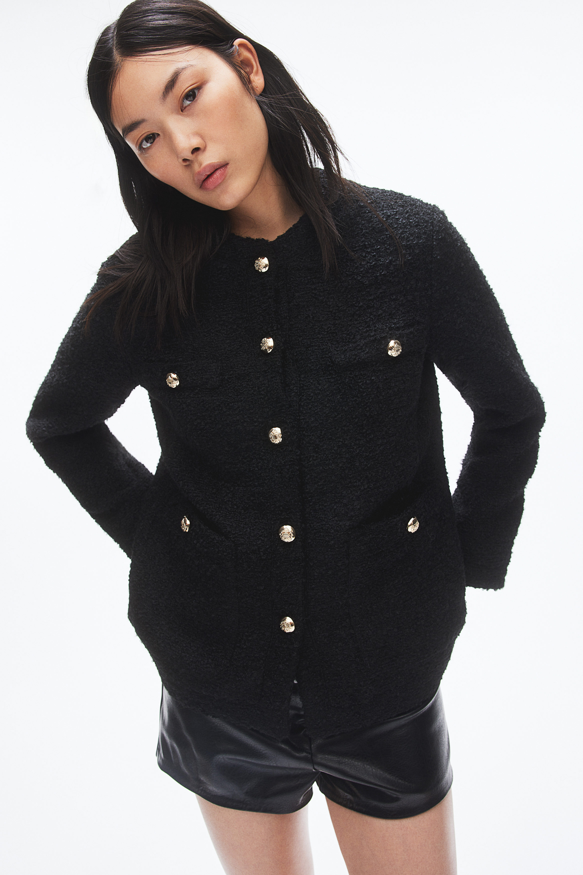 ジャケット・アウター herlipto  Boucle Jacket - black Royal Boucle Jacket,Royal Boucle Mini Skirt/BLACK」をご購入