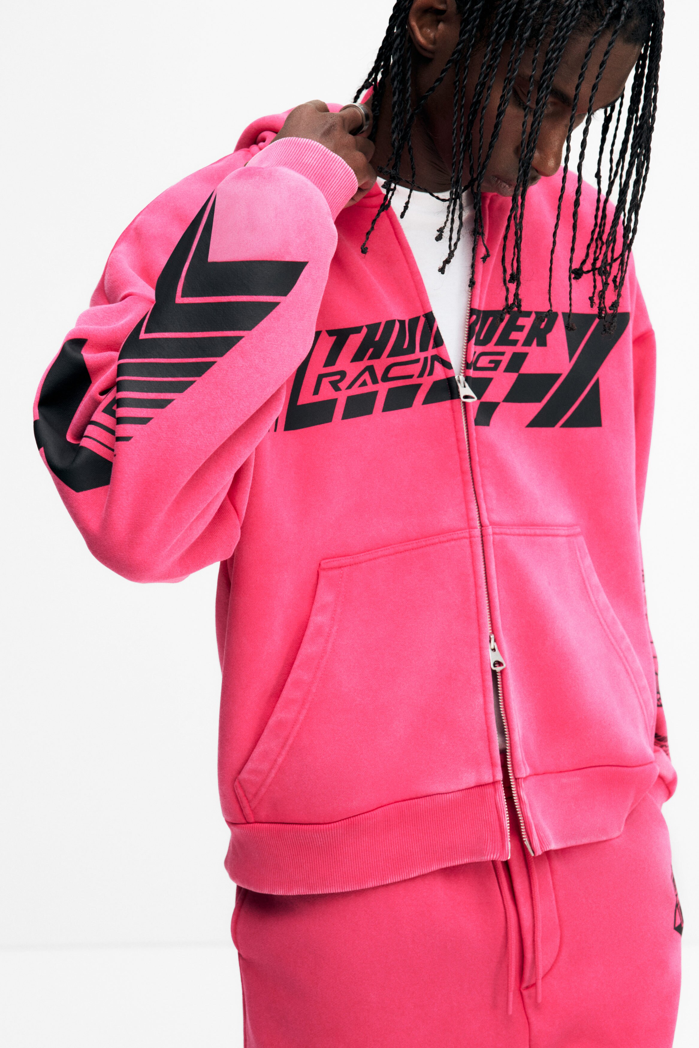 Oversized Fit Zip-through hoodie