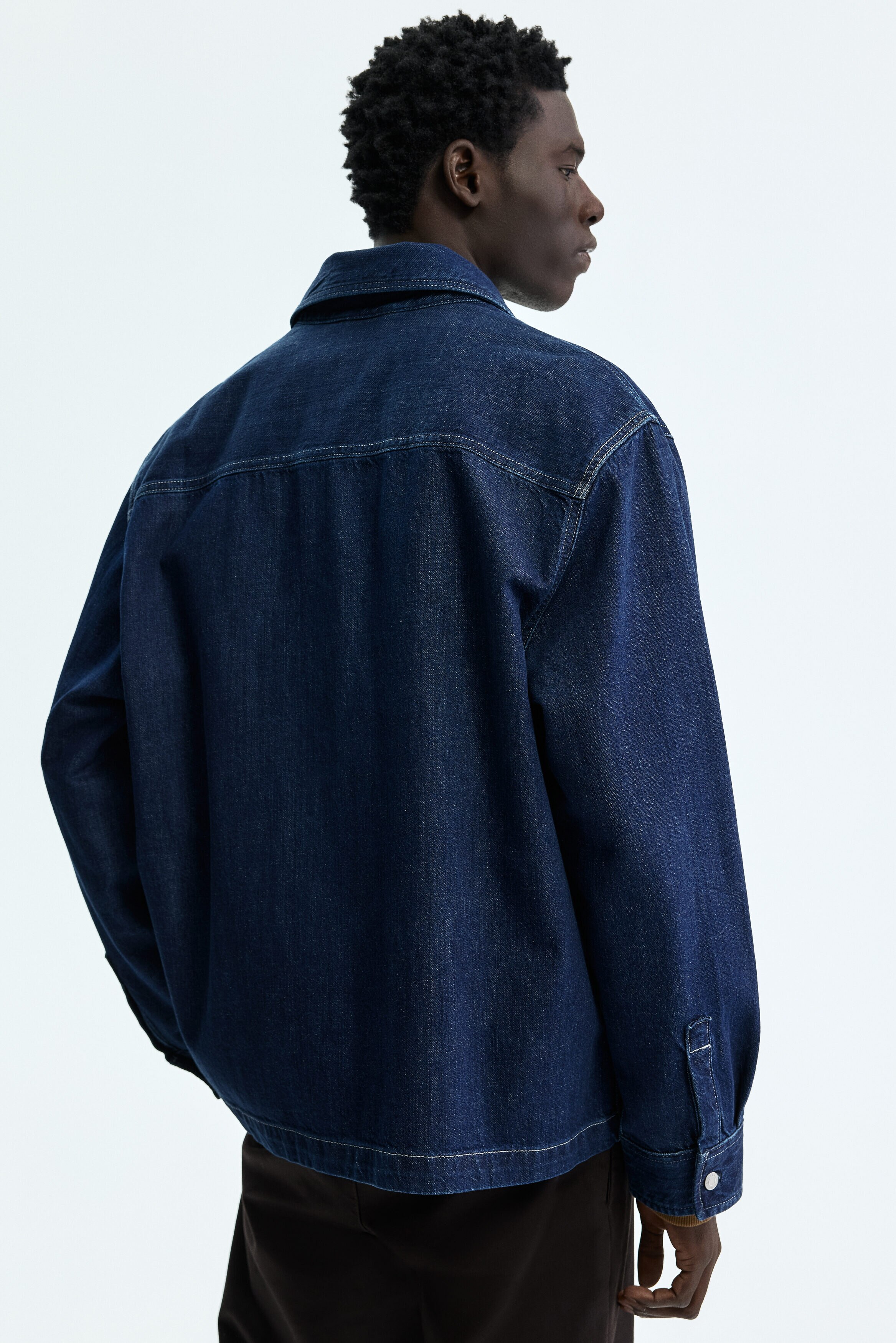 Kemeja overshirt denim