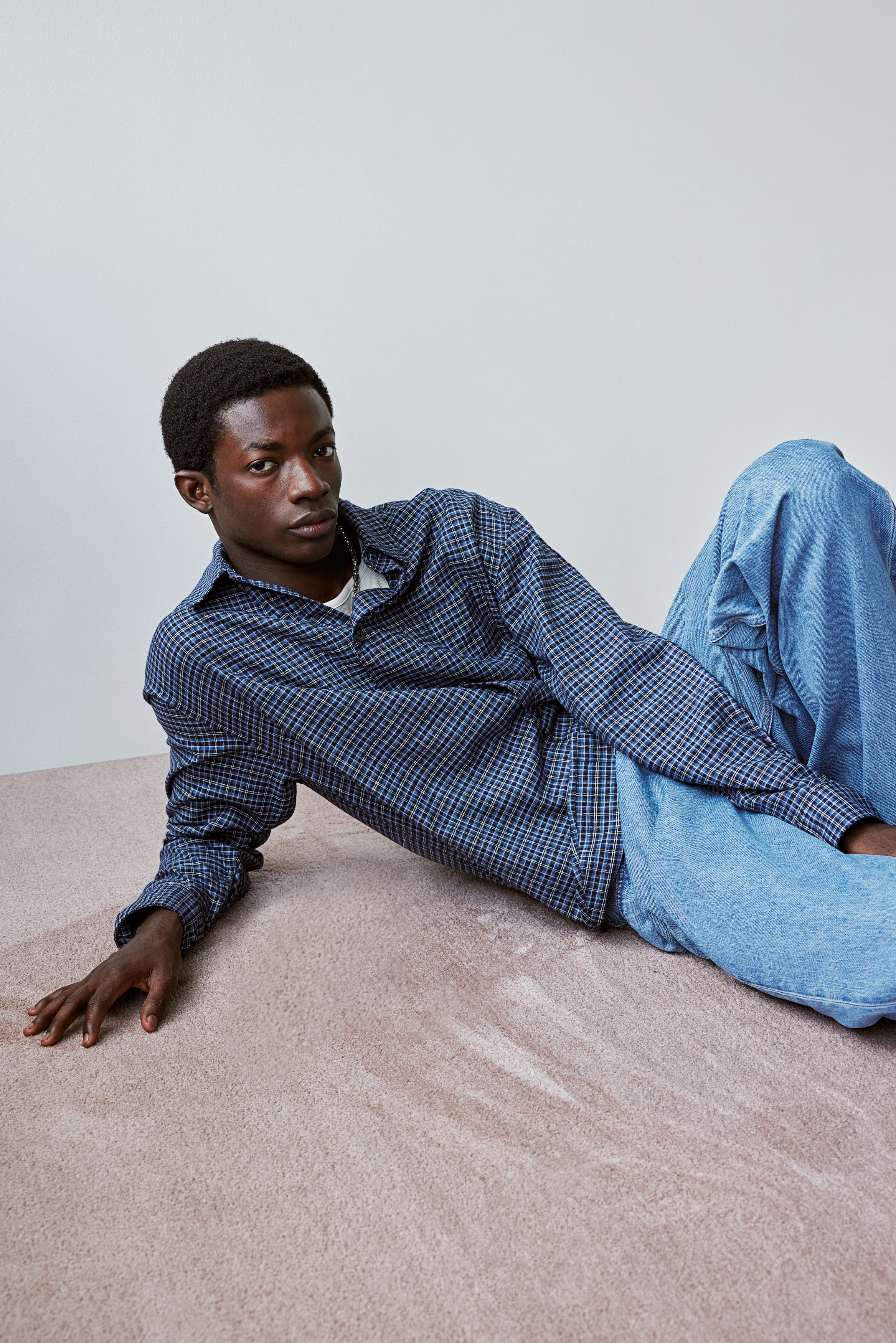 ★MUCENT★ Lawson Classic Round Cuff Loose Fit Shirt 3 Color 10043891_front.jpg