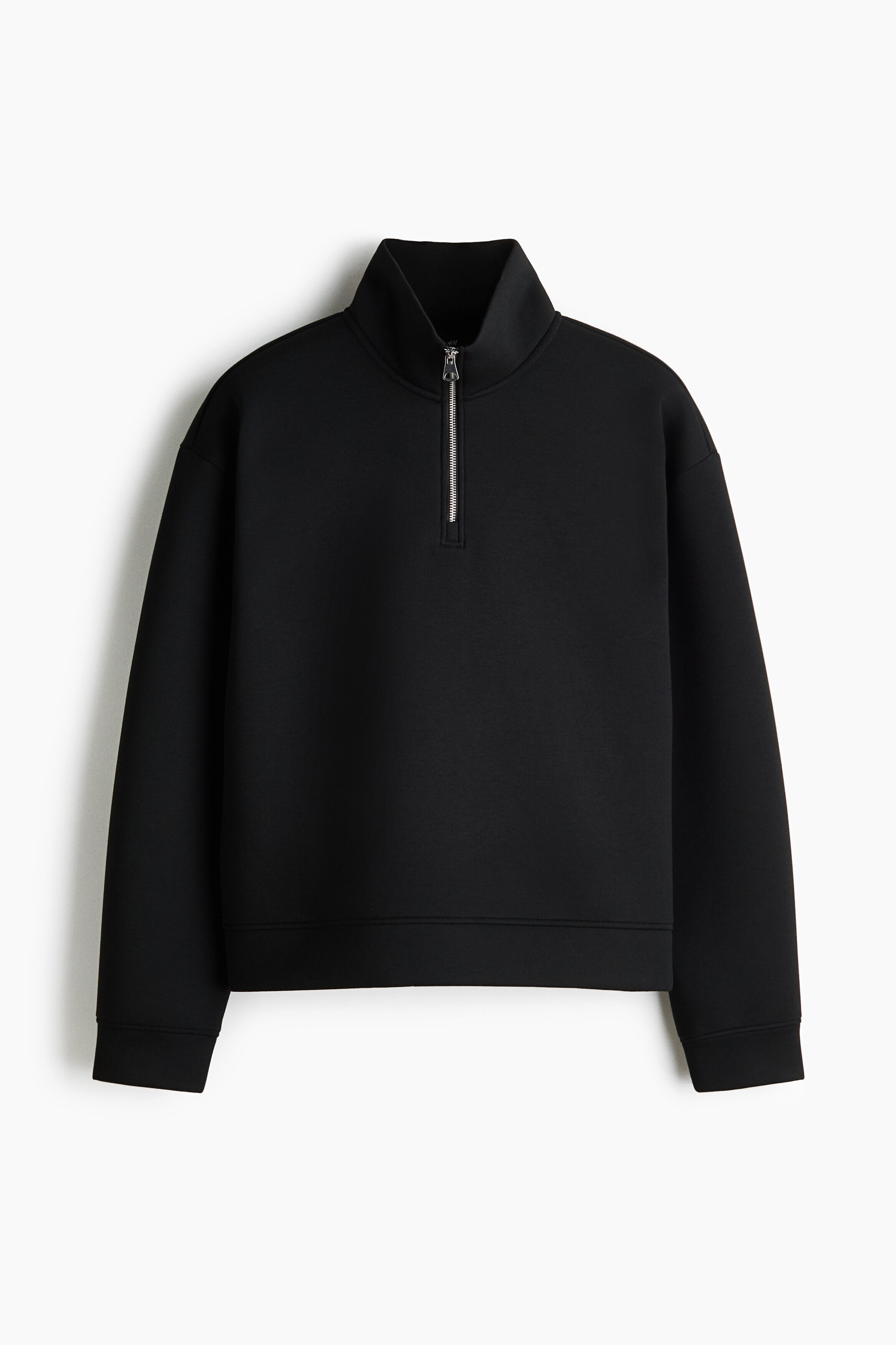 Loose Fit Zip-top scuba sweatshirt