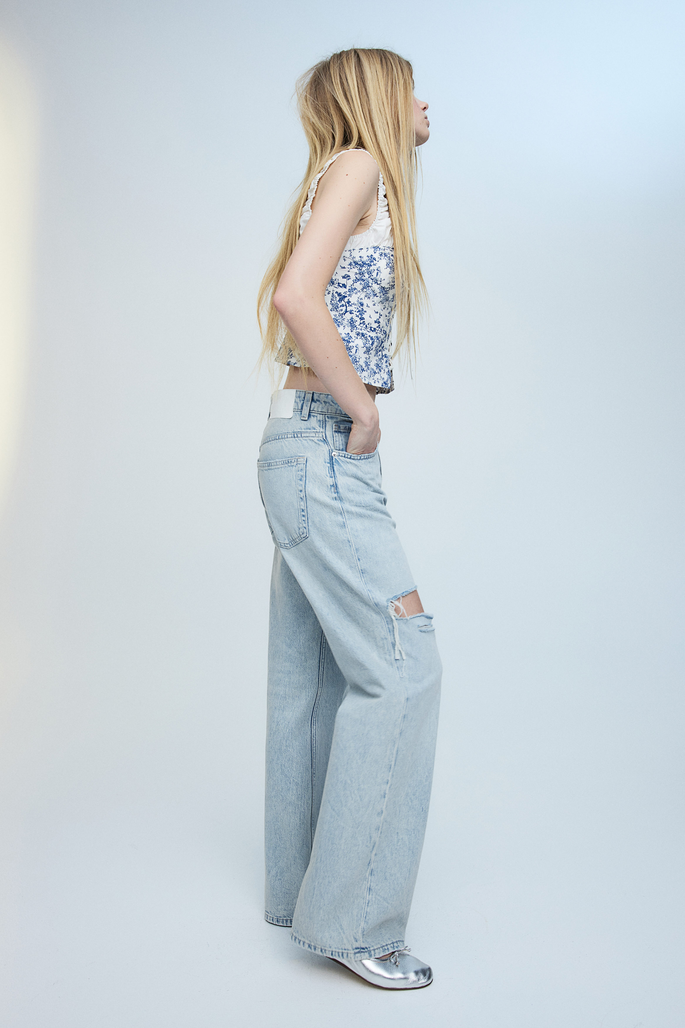 Wide High Jeans