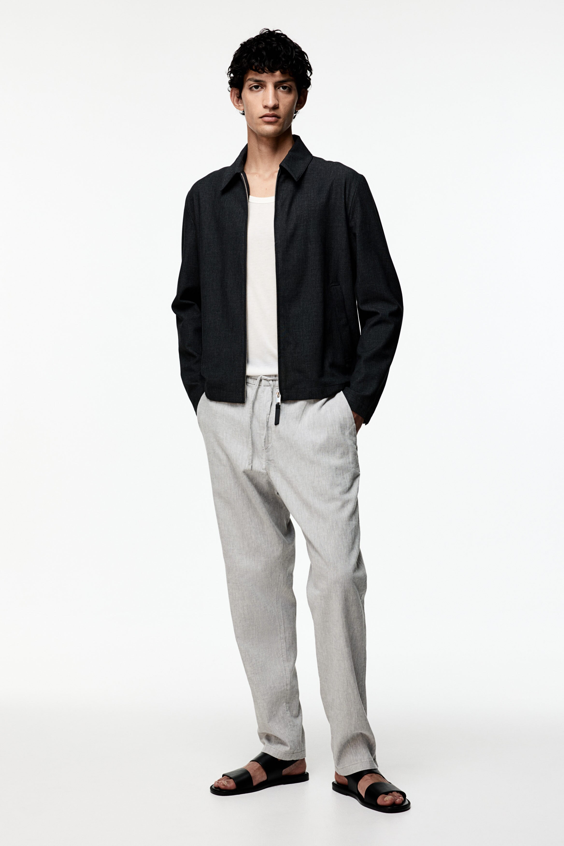 【M_】LINEN BLEND パンツ Soft Linen Pants | Gap Factory