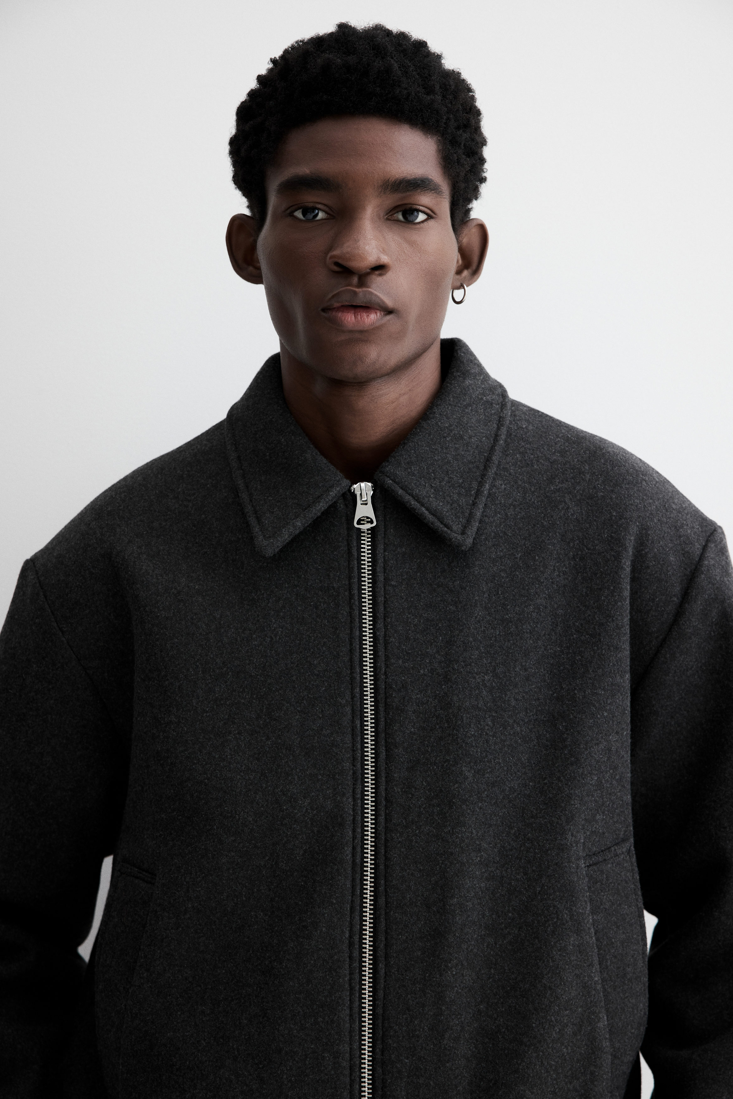 Regular Fit Felted shacket