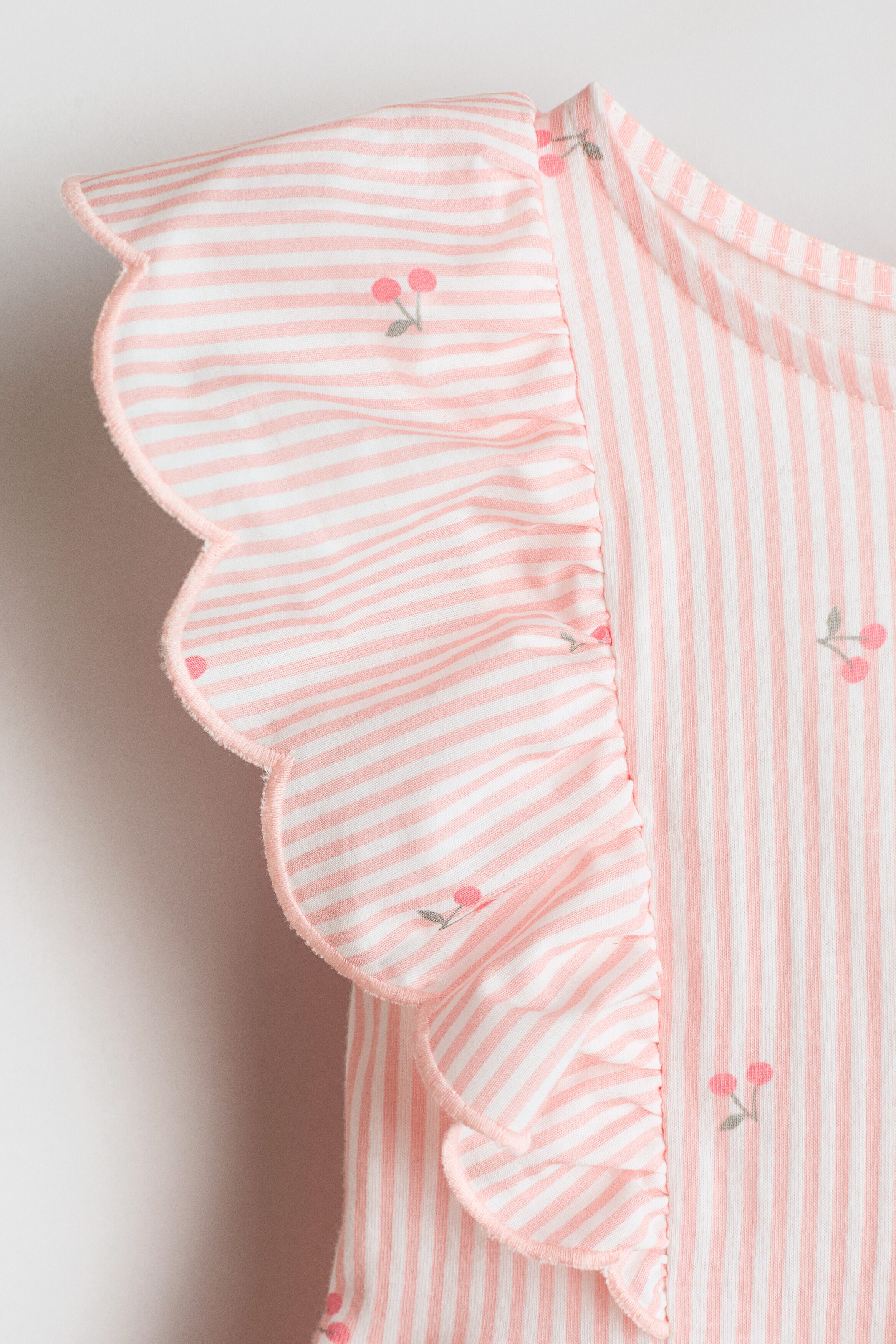 flounce trimmed cotton dress Flounce-trimmed cotton dress Label Kay