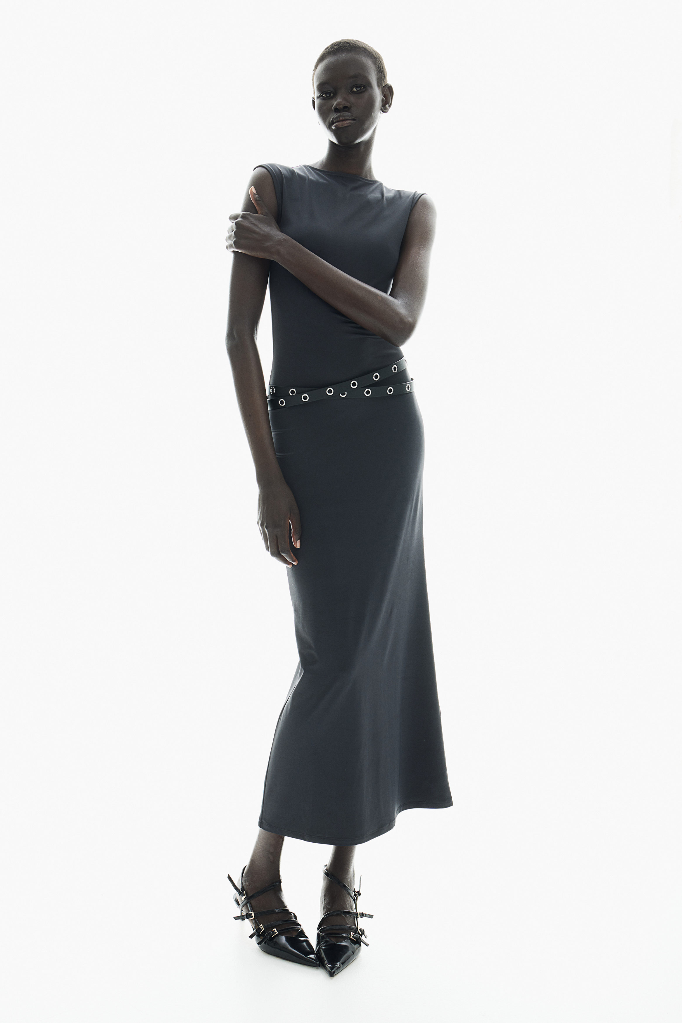 Mermaid-skirt bodycon dress