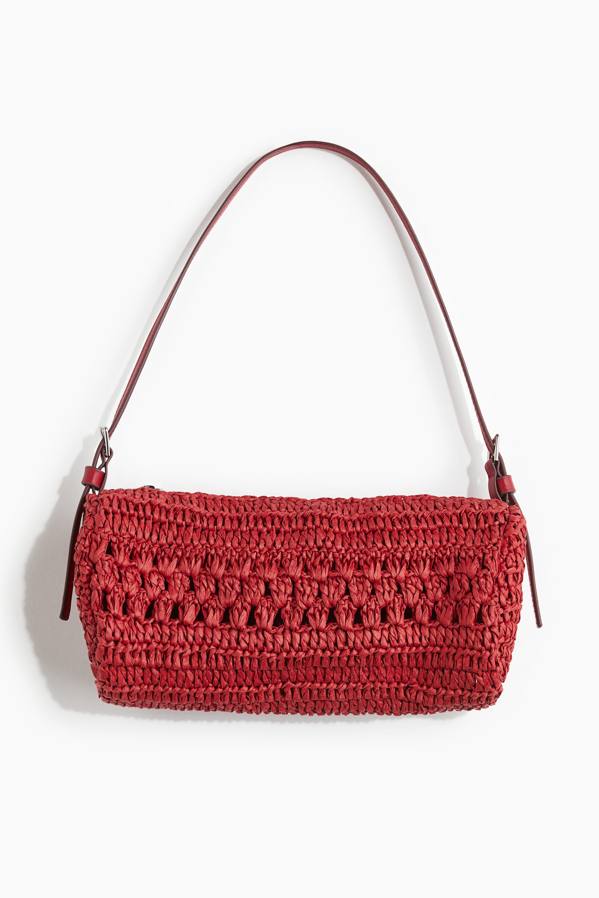 Straw shoulder bag