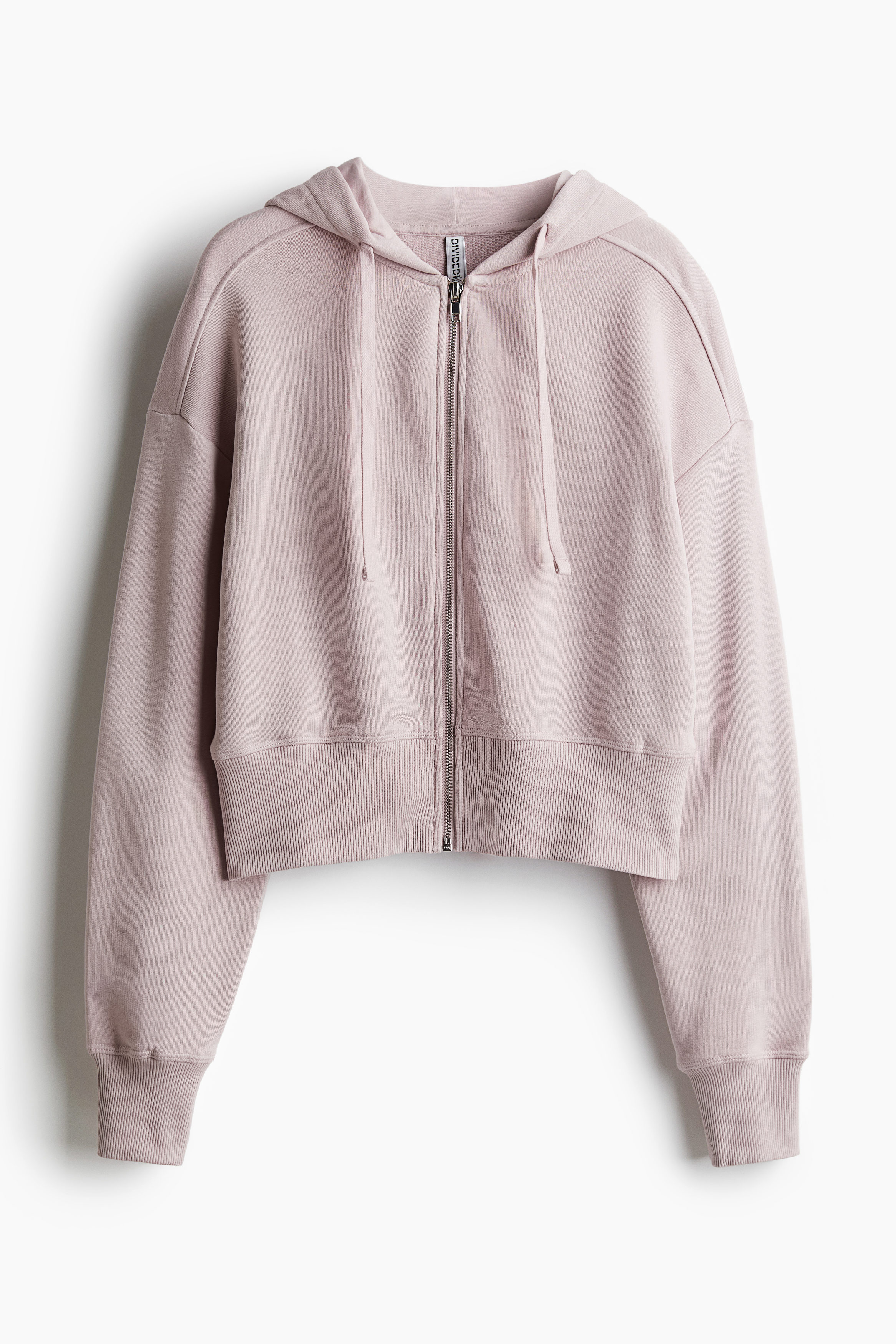 Short zip-through hoodie