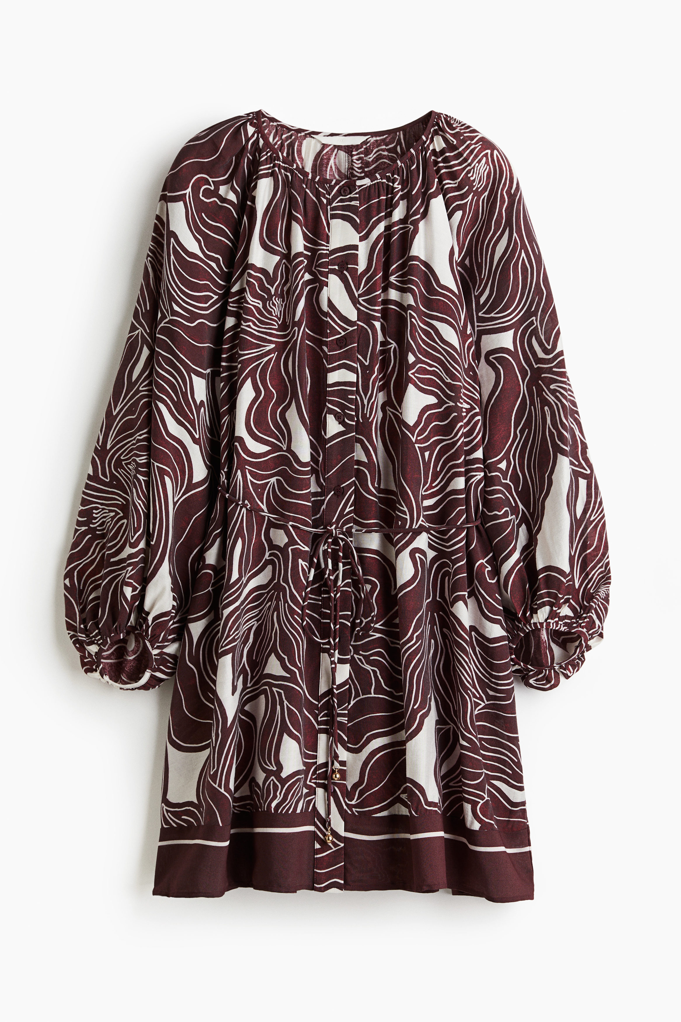 open lace back dress Fleece Hoodie Dress, Rouge / S