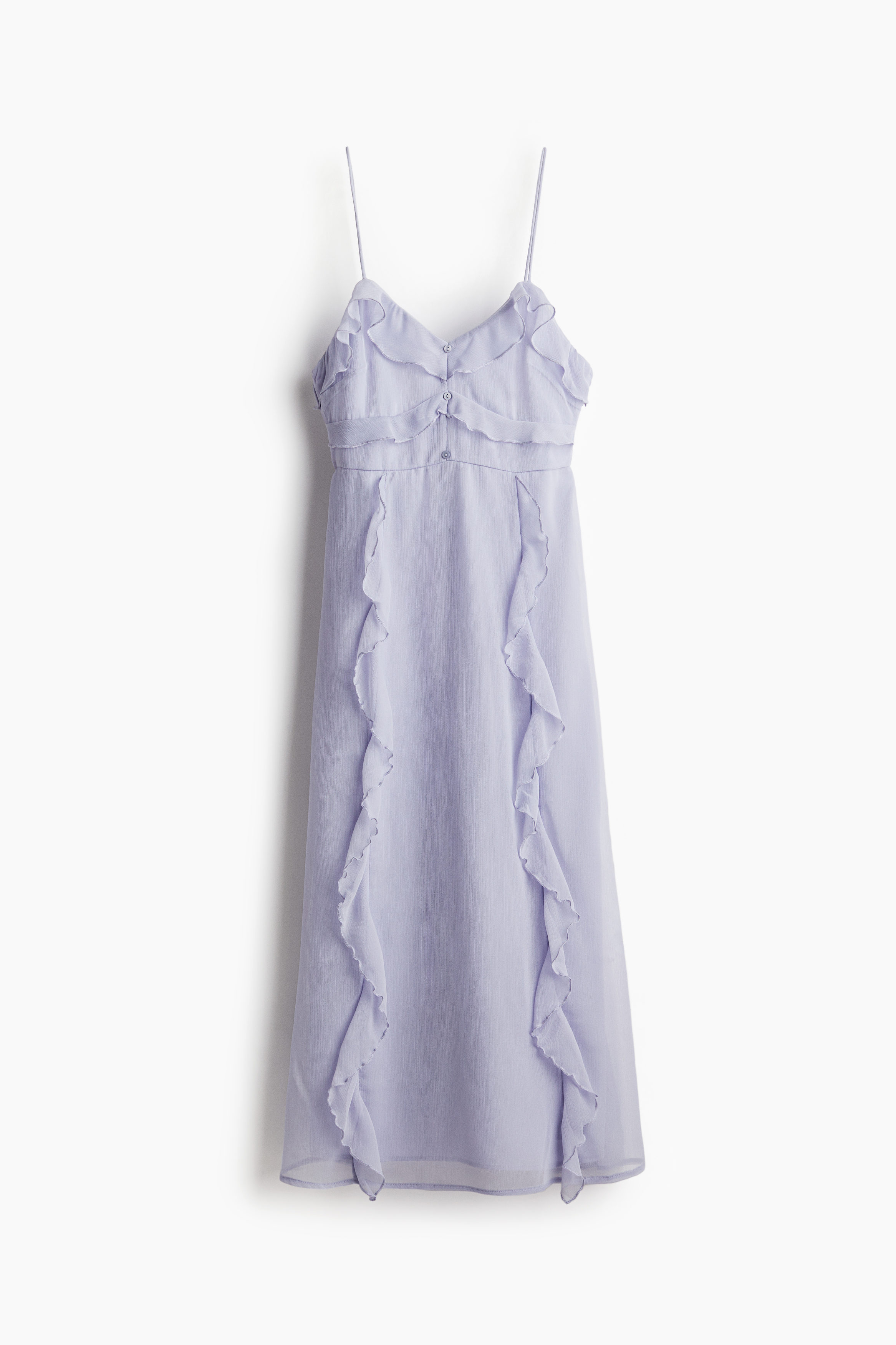 Flounced chiffon dress