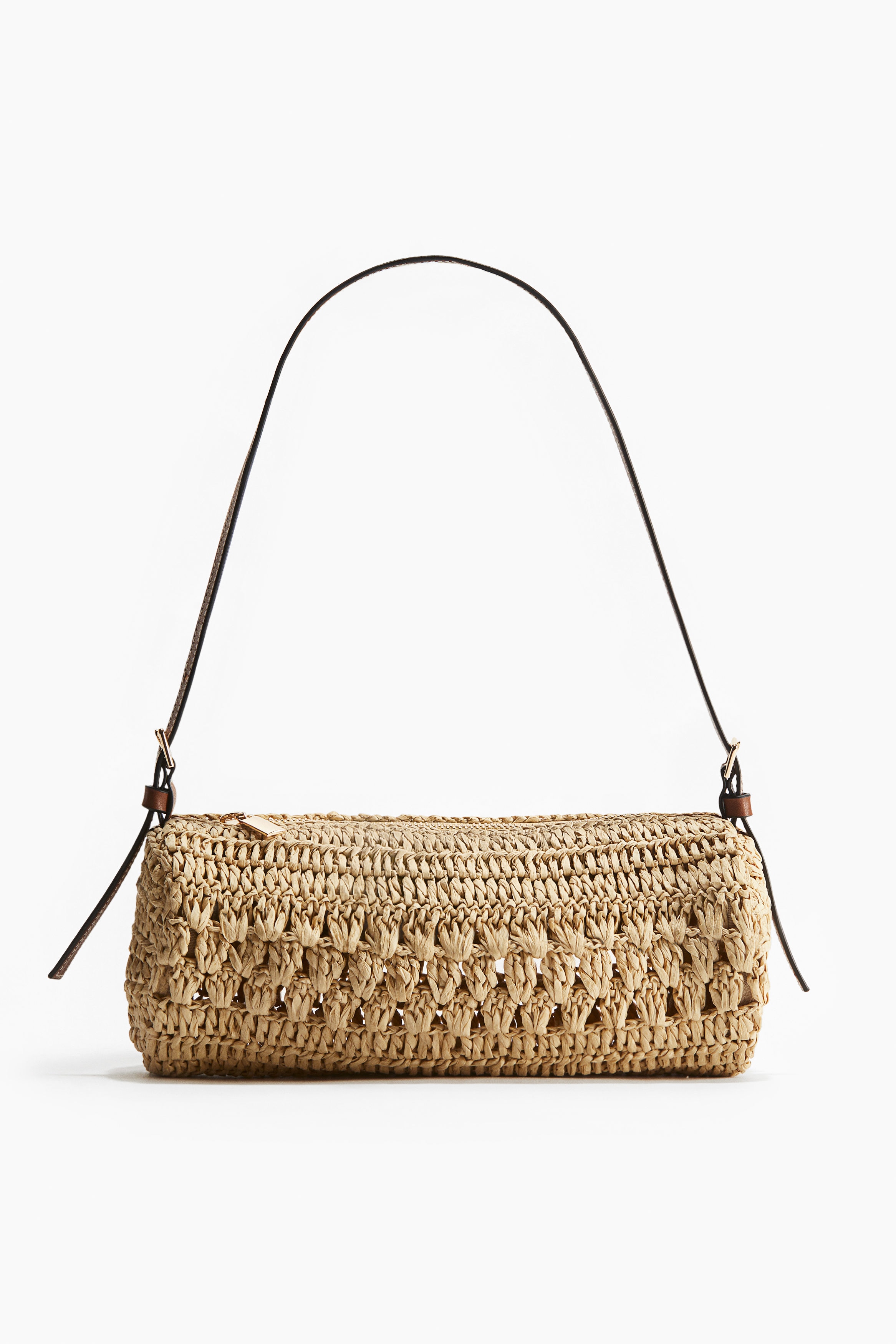 Straw shoulder bag