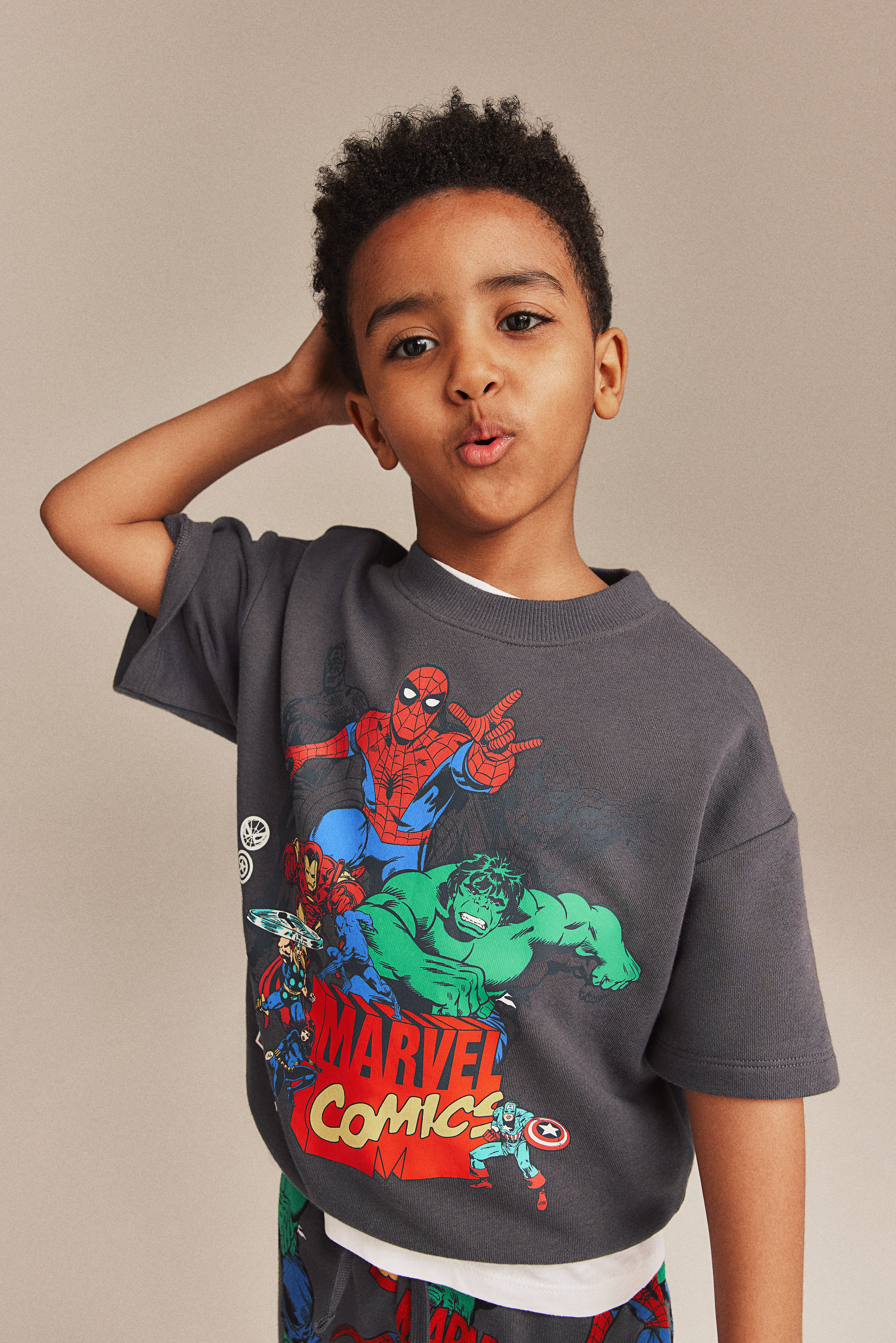 2-piece printed sweatshirt set