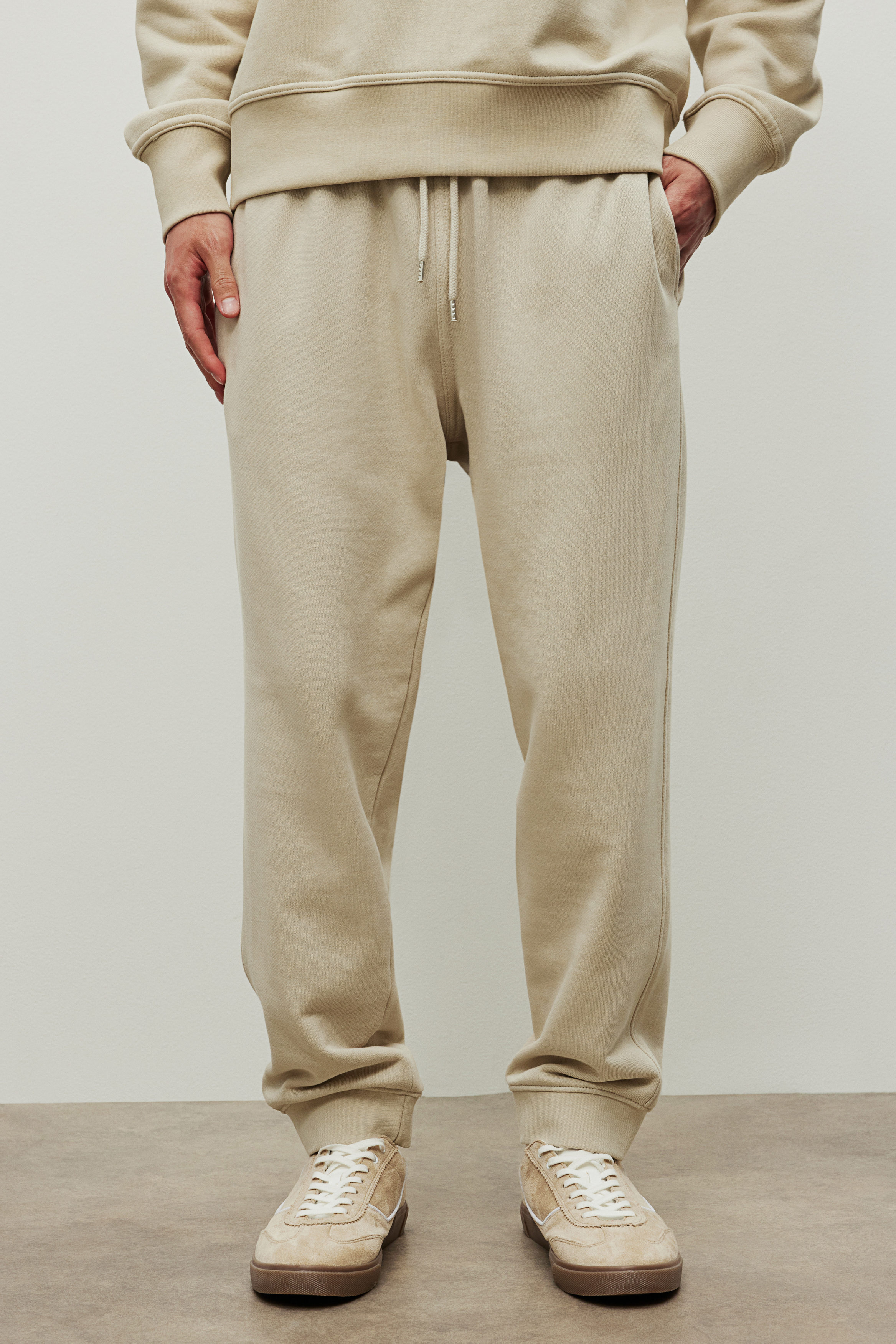 パンツ・ボトムスその他 PERSTEP BEIGE MOOD COTTON PANTS MU5610 Women's sweatpants with rubber – HICHIC