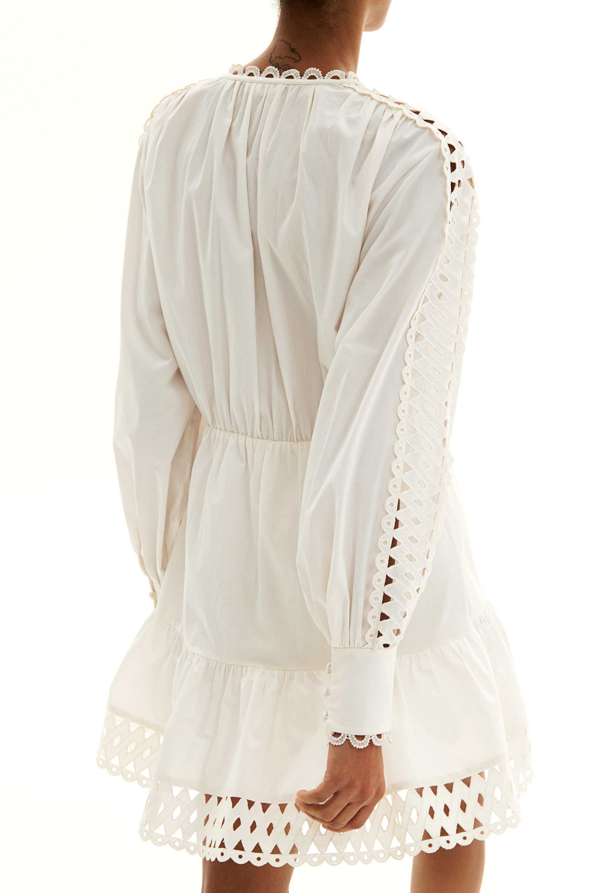 h&m embroidered lyocell blend dress Karen Millen black silk embroidered top – The Frockery main image 0