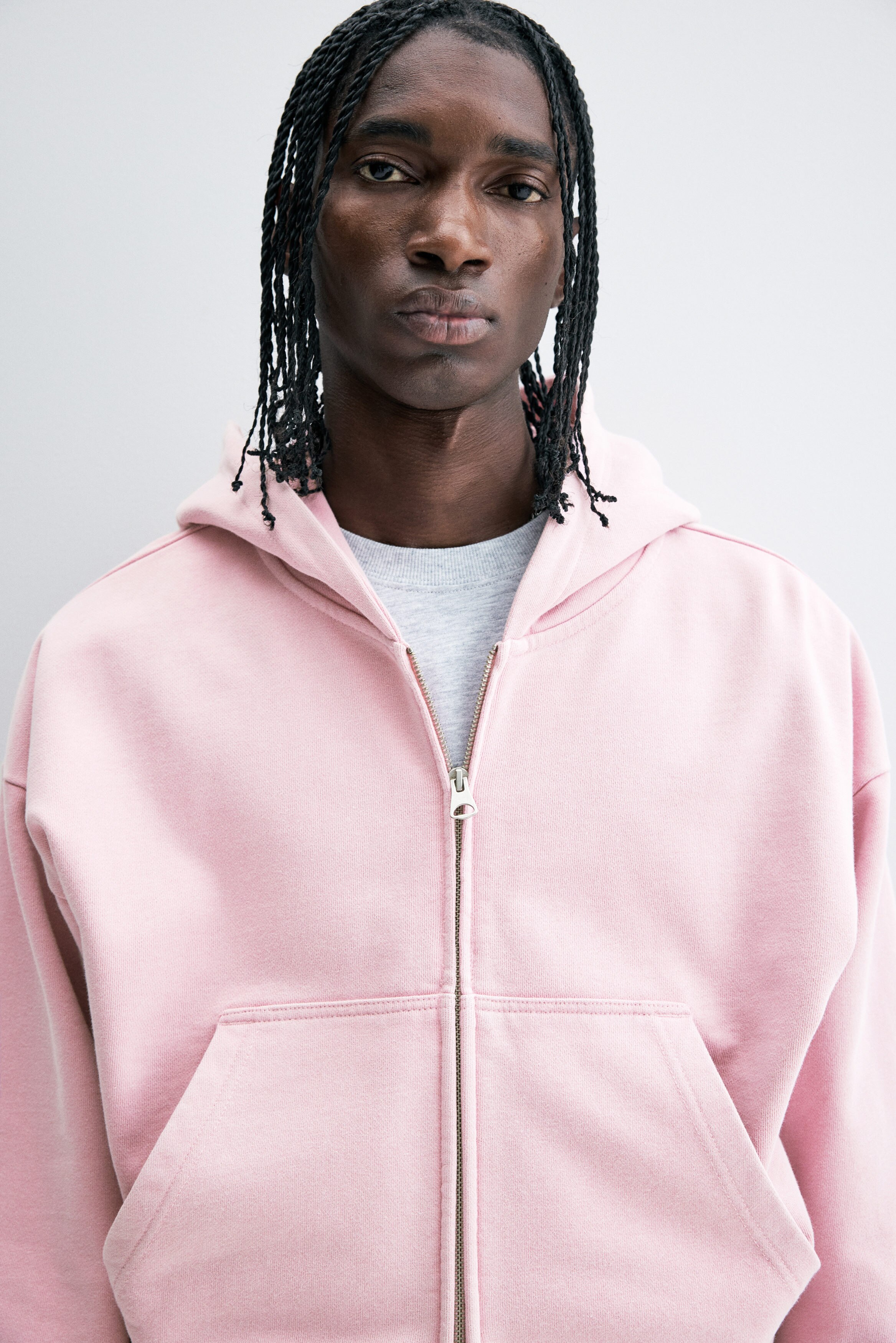 Oversized Fit Zip-through hoodie