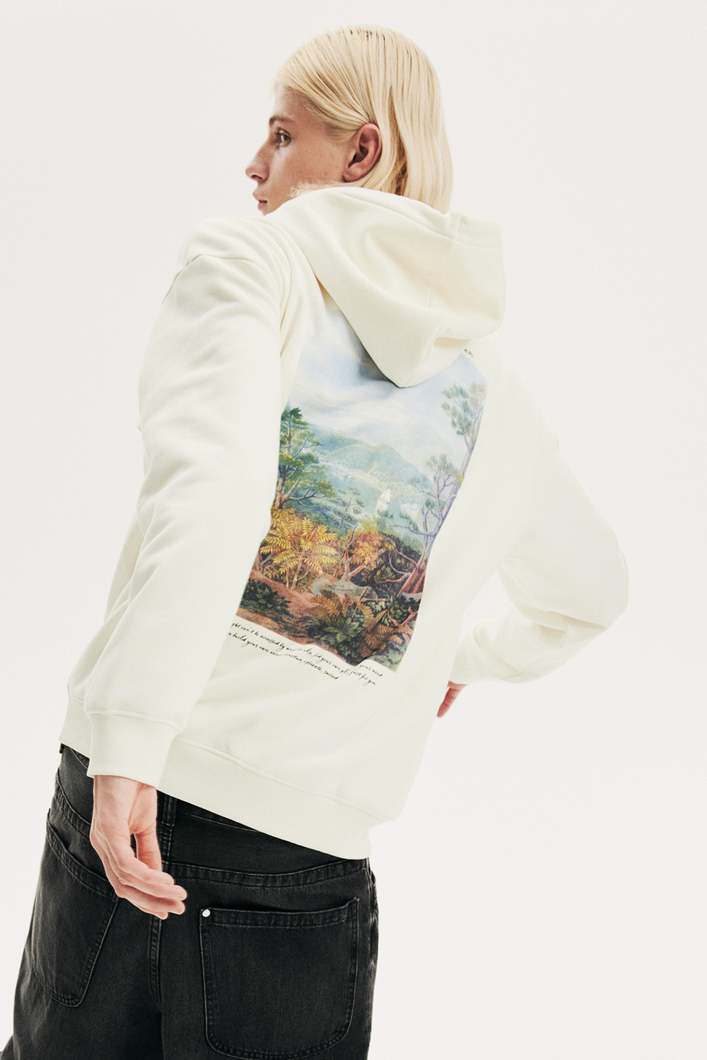 Loose Fit Printed hoodie